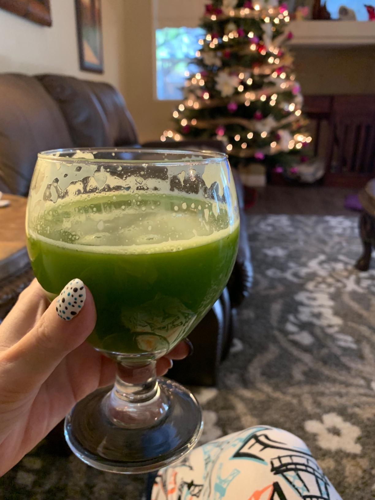 I drink more vegetables