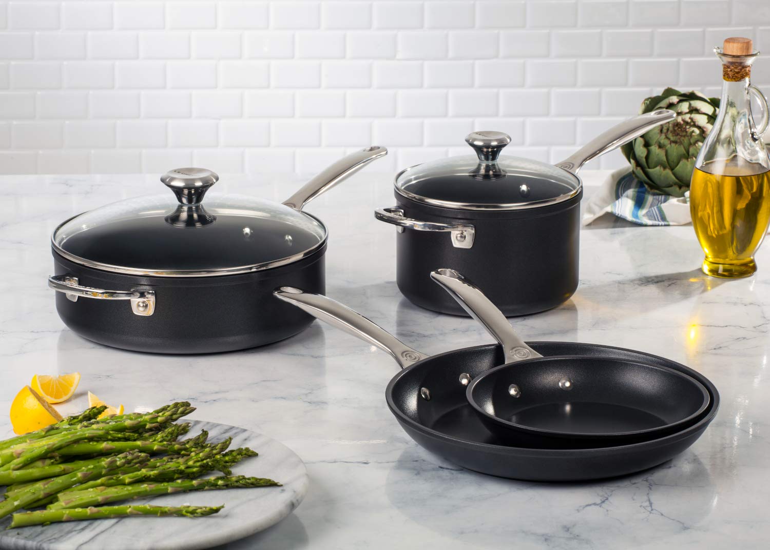 le-creuset-toughened-nonstick-pro-cookware-set-6-pc image 2