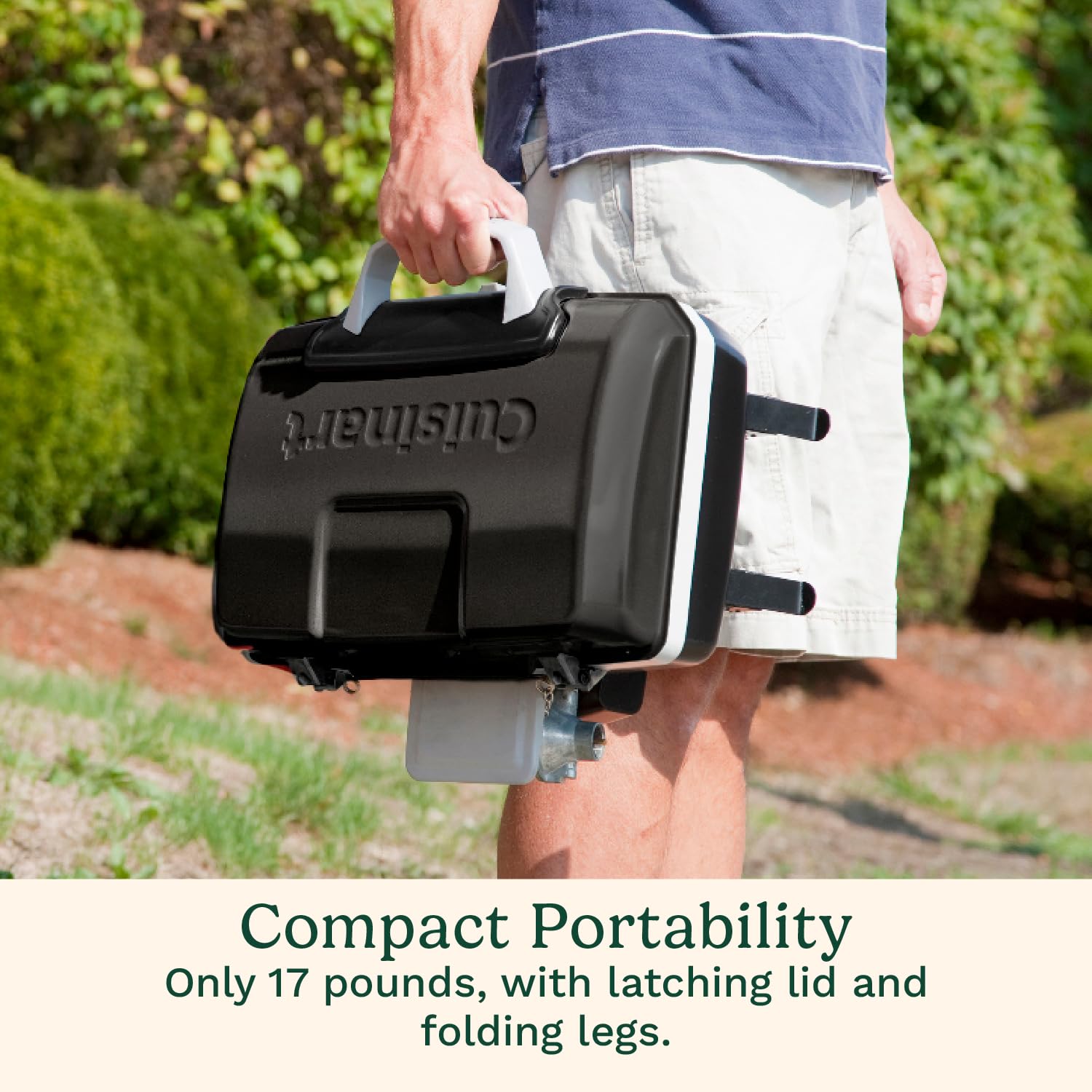cuisinart-petite-gourmet-portable-gas-grill-5-500-btu-propane-tabletop-grill-wit image 5