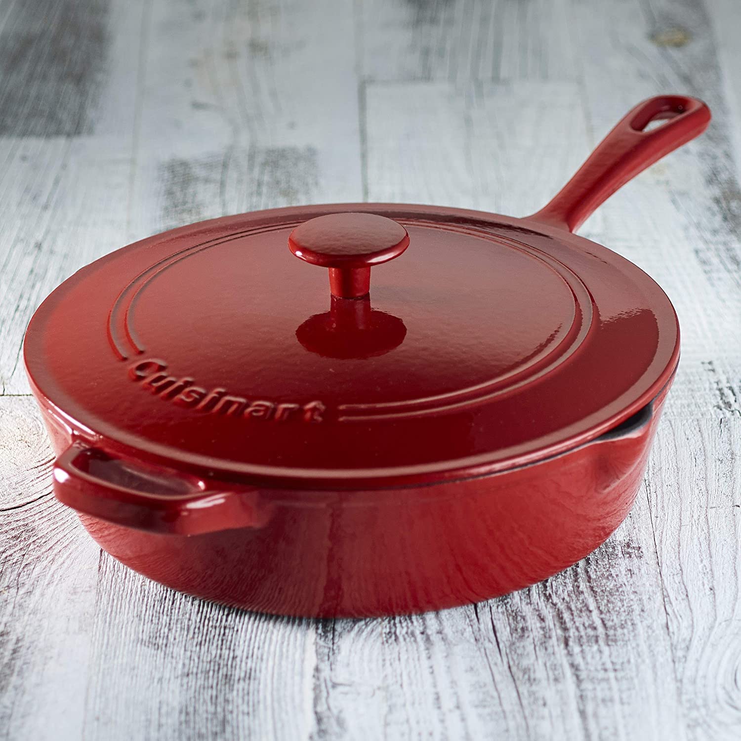 cuisinart-chef-s-classic-enameled-cast-iron-12-inch-chicken-fryer-with-lid-4-5-q image 4