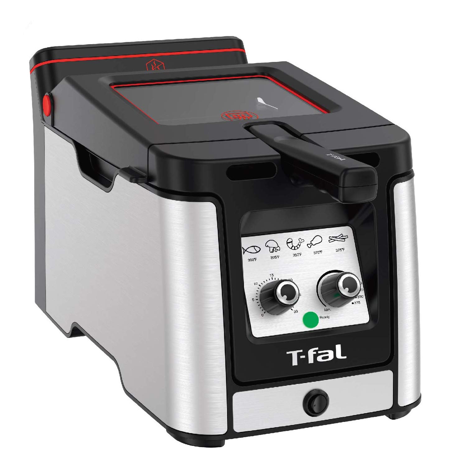 t-fal-3-5-liter-stainless-steel-deep-fryer-with-basket-1800w-digital-timer-oil-f image 1