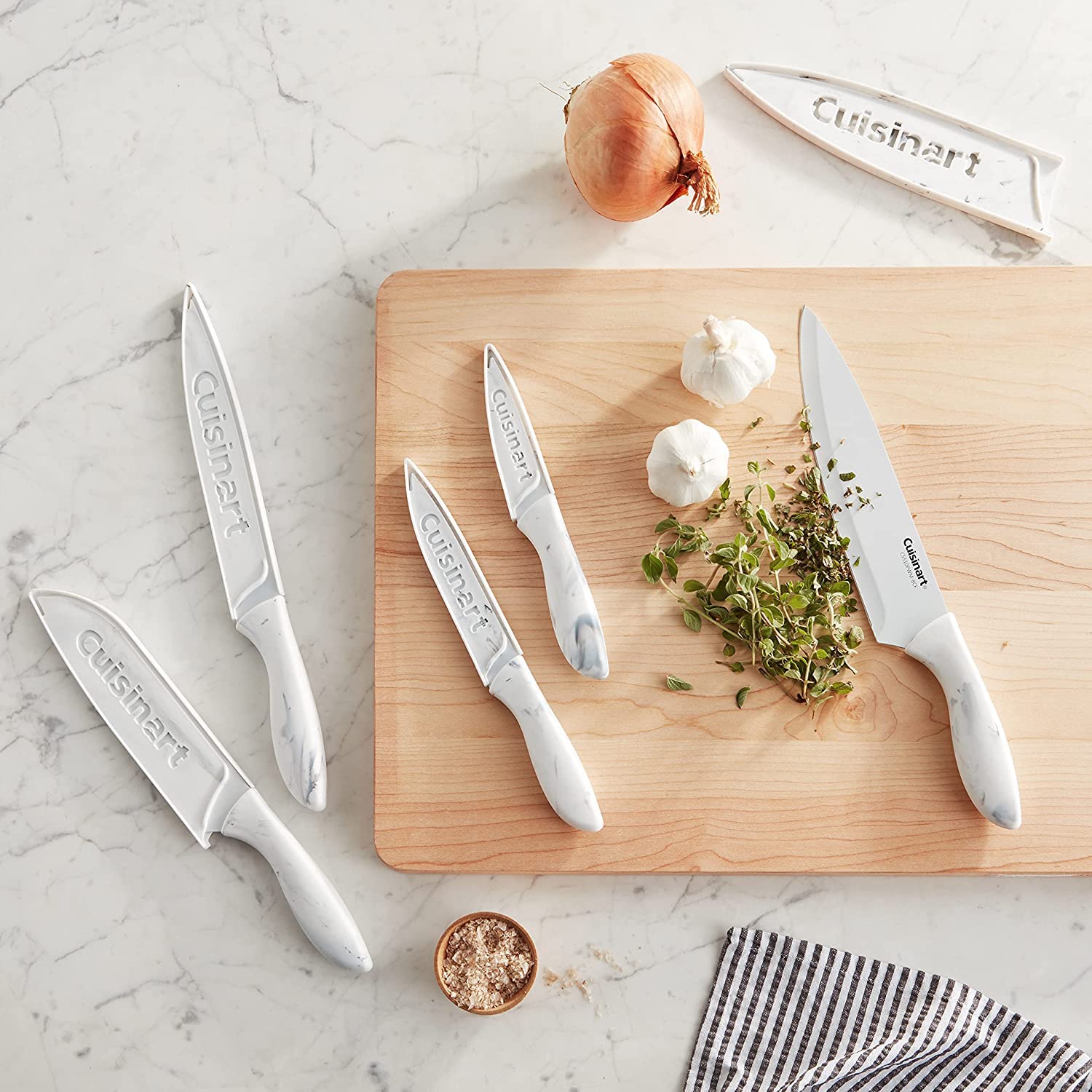 cuisinart-c55-10pwm-ceramic-coated-10-piece-knife-set-with-blade-guards-faux-mar image 5
