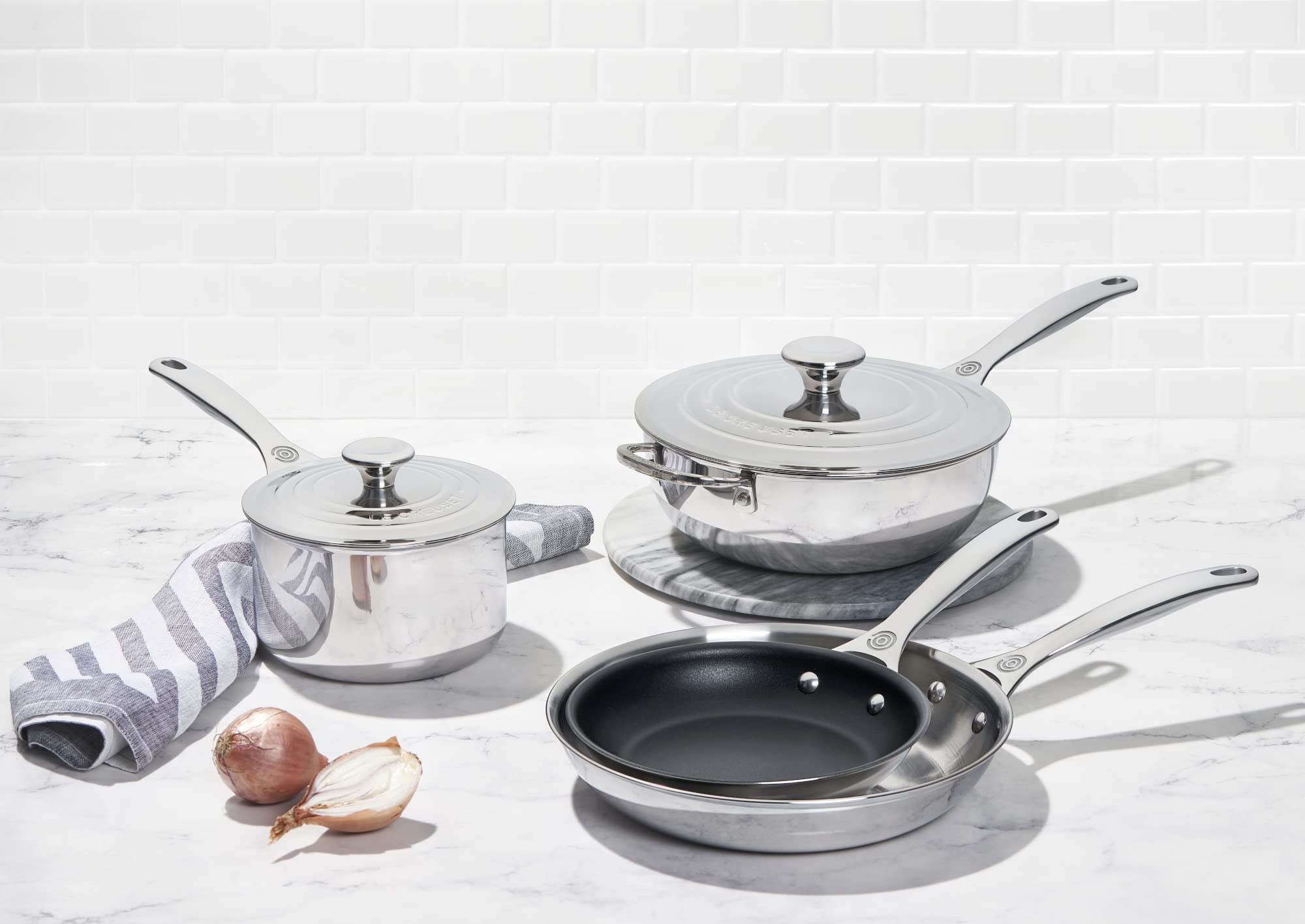 le-creuset-tri-ply-stainless-steel-6-piece-cookware-set image 2