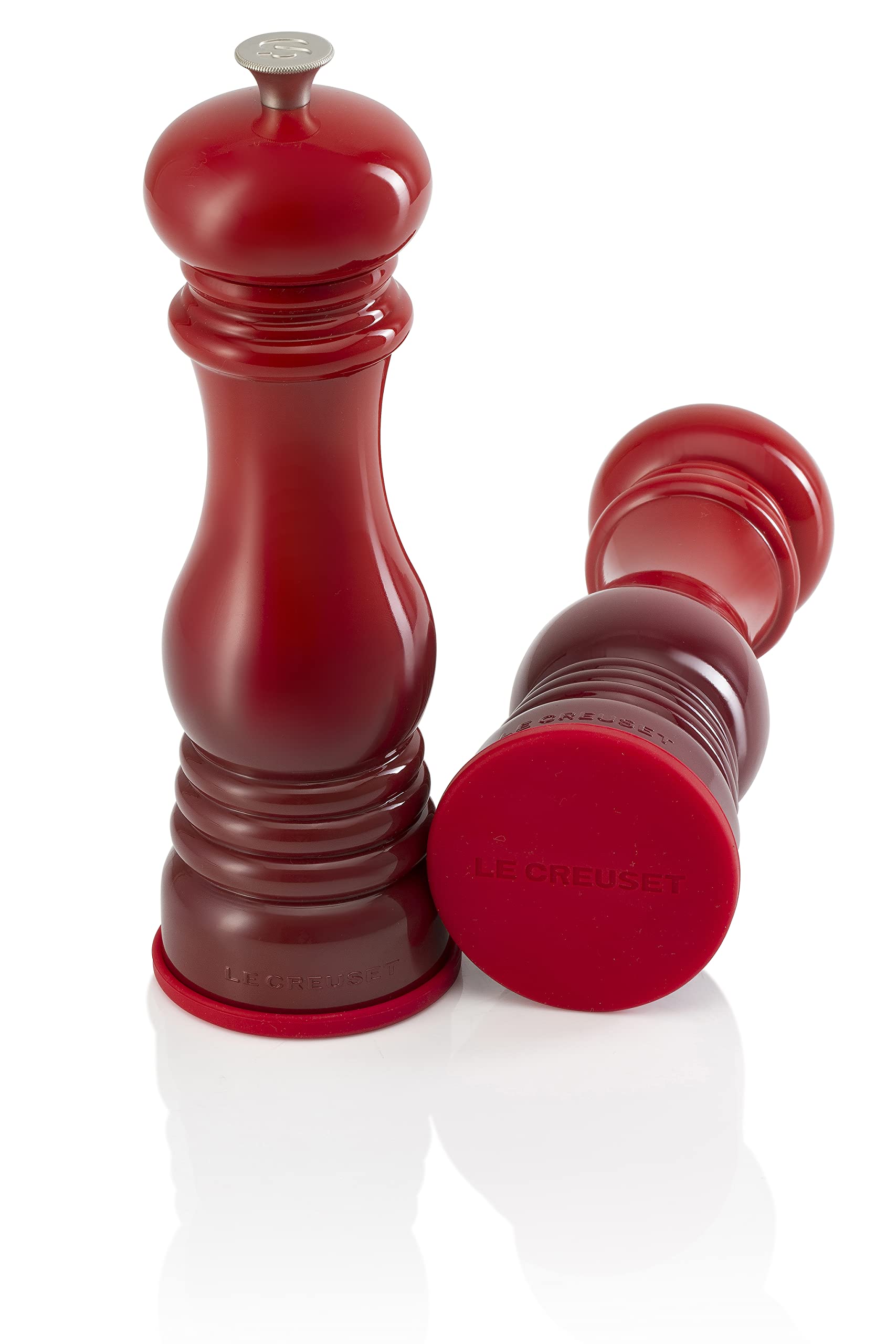 le-creuset-silicone-mill-caps-2-5-inch-cerise-set-of-2 image 2