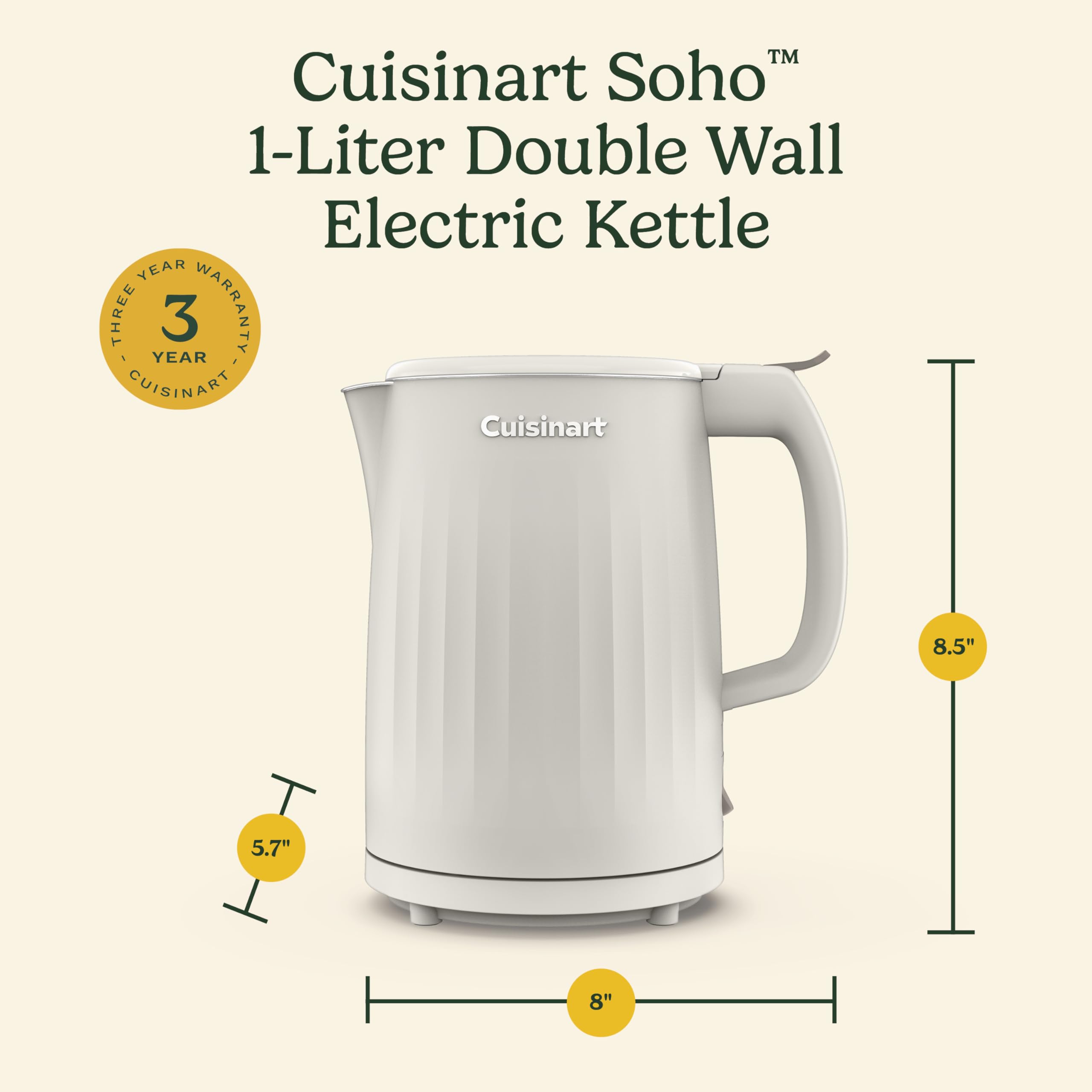 cuisinart-soho-ck-10tr-1-liter-double-wall-electric-water-kettle-truffle image 8