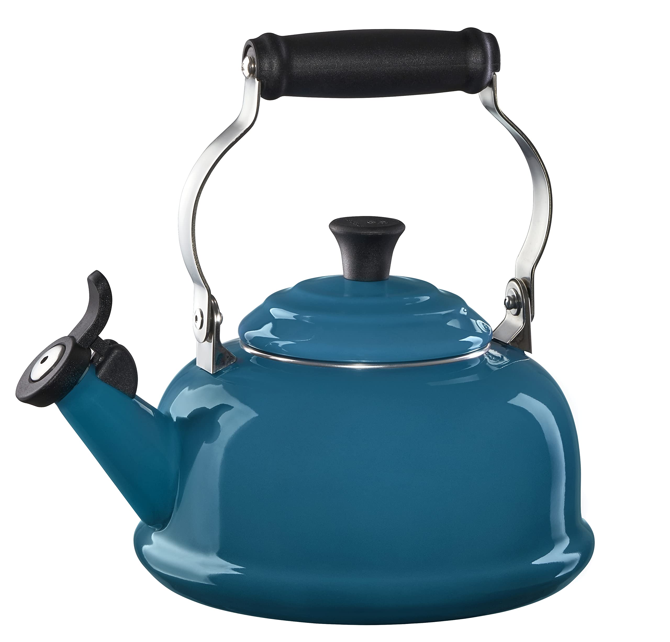 le-creuset-classic-whistling-tea-kettle-1-7-qt-cerise-enamel-on-steel image 8