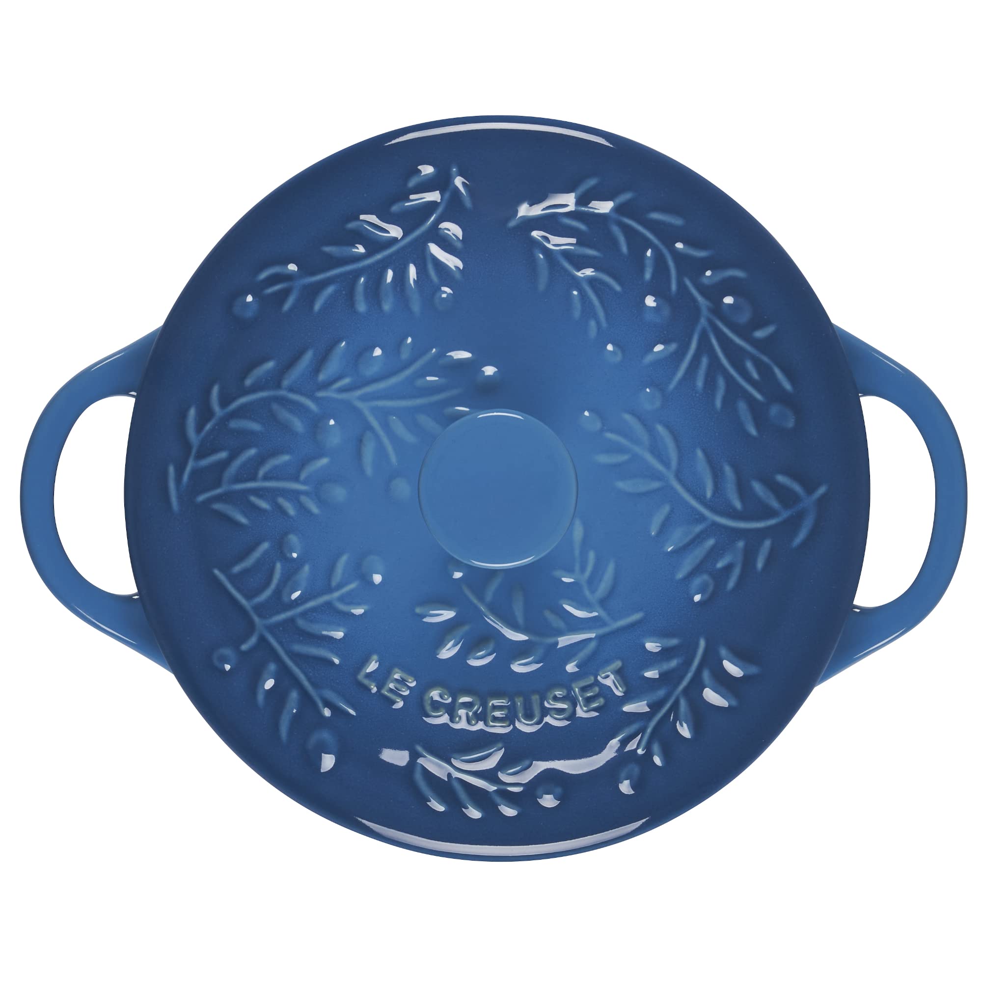 le-creuset-olive-branch-collection-stoneware-mini-round-cocotte-24-oz-marseille- image 3