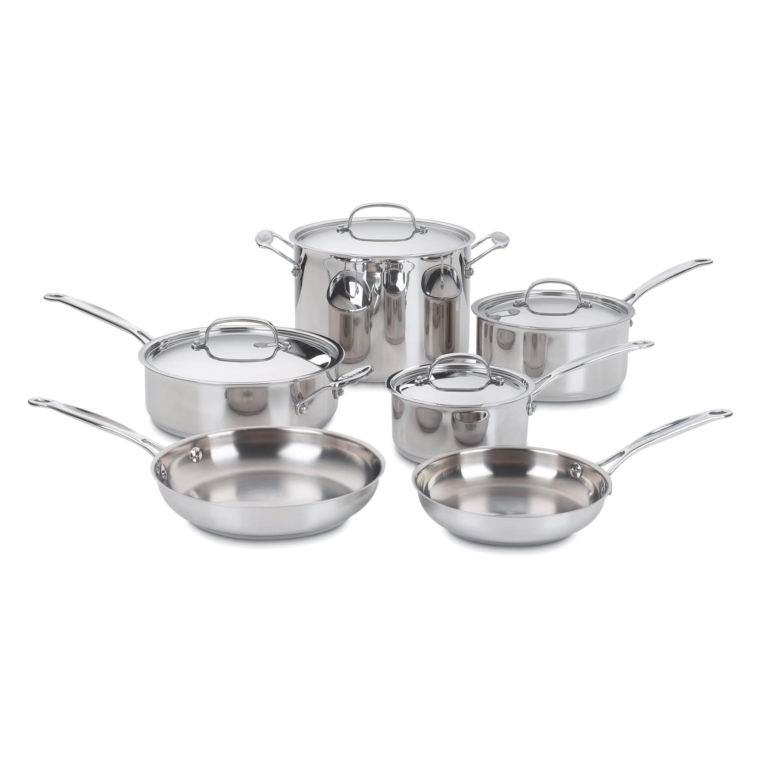 cuisinart-77-10p1-10-piece-chef-s-classic-stainless-steel-cookware-set image 1