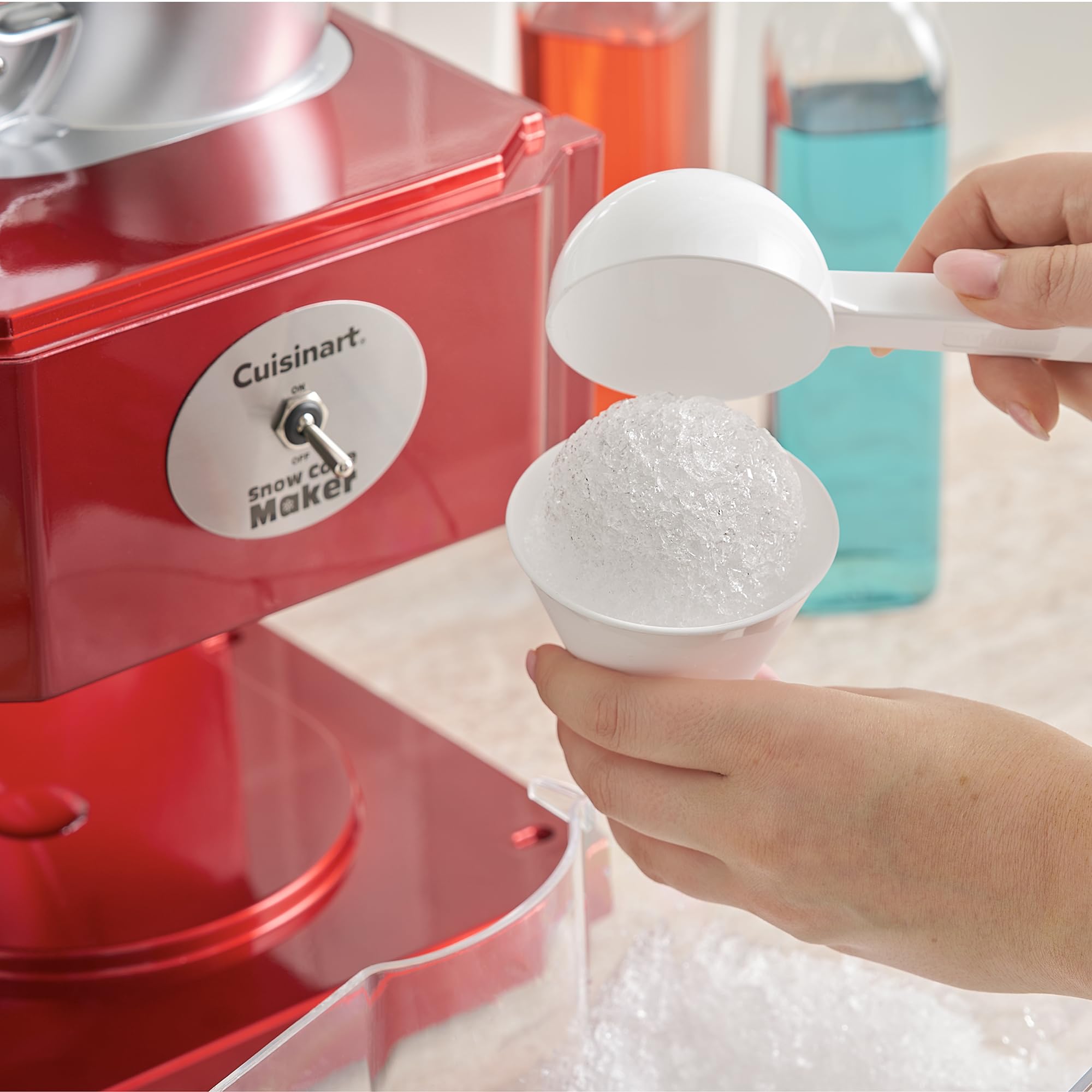 cuisinart-scm-10p1-snow-cone-machine-with-reusable-cones-red image 2