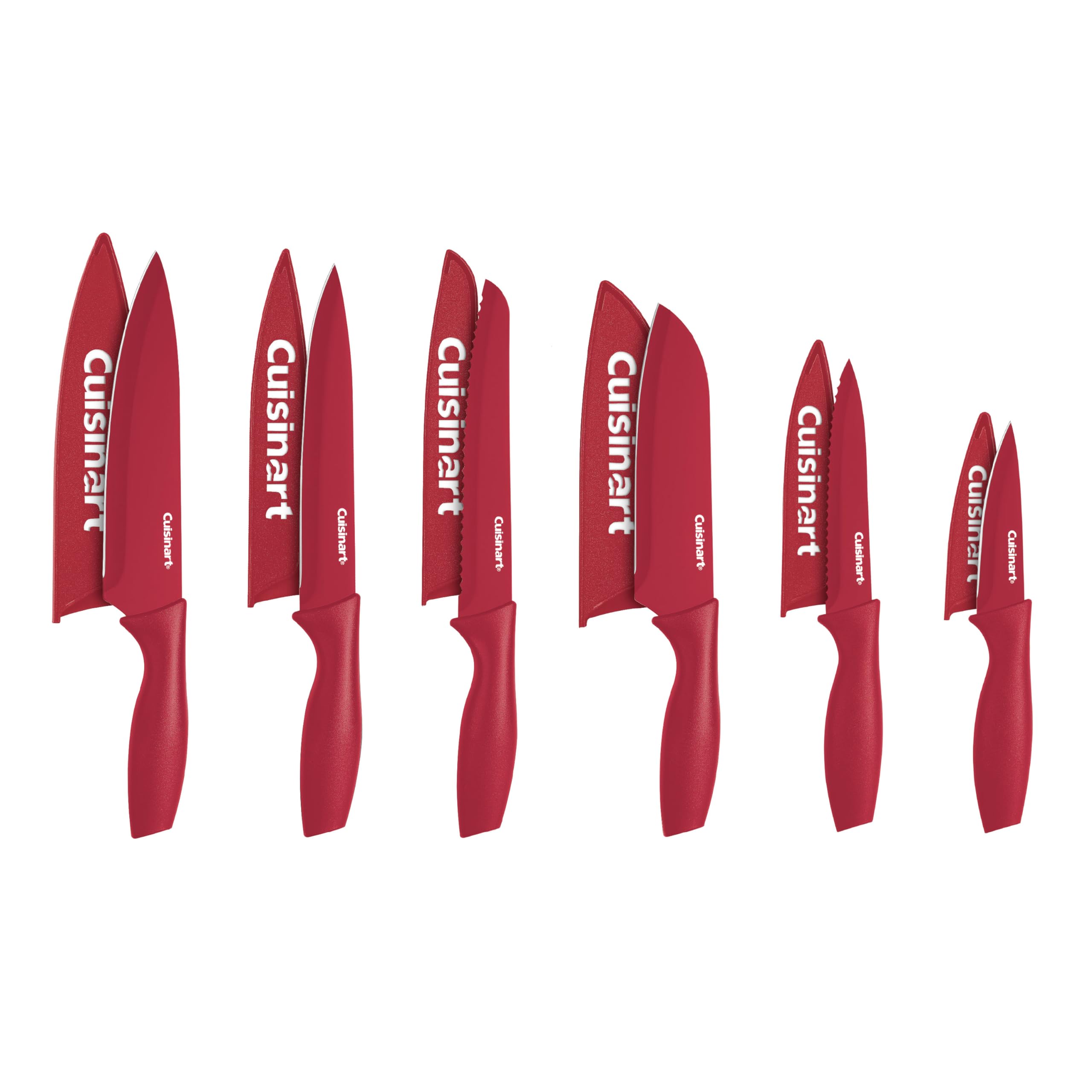 cuisinart-advantage-12-piece-ceramic-coated-knife-set-with-blade-guards-soft-bla image 2