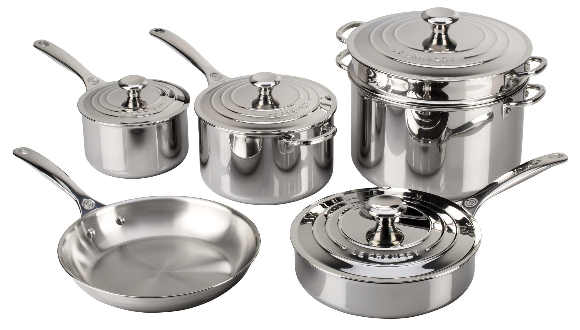 le-creuset-tri-ply-stainless-steel-6-piece-cookware-set image 6