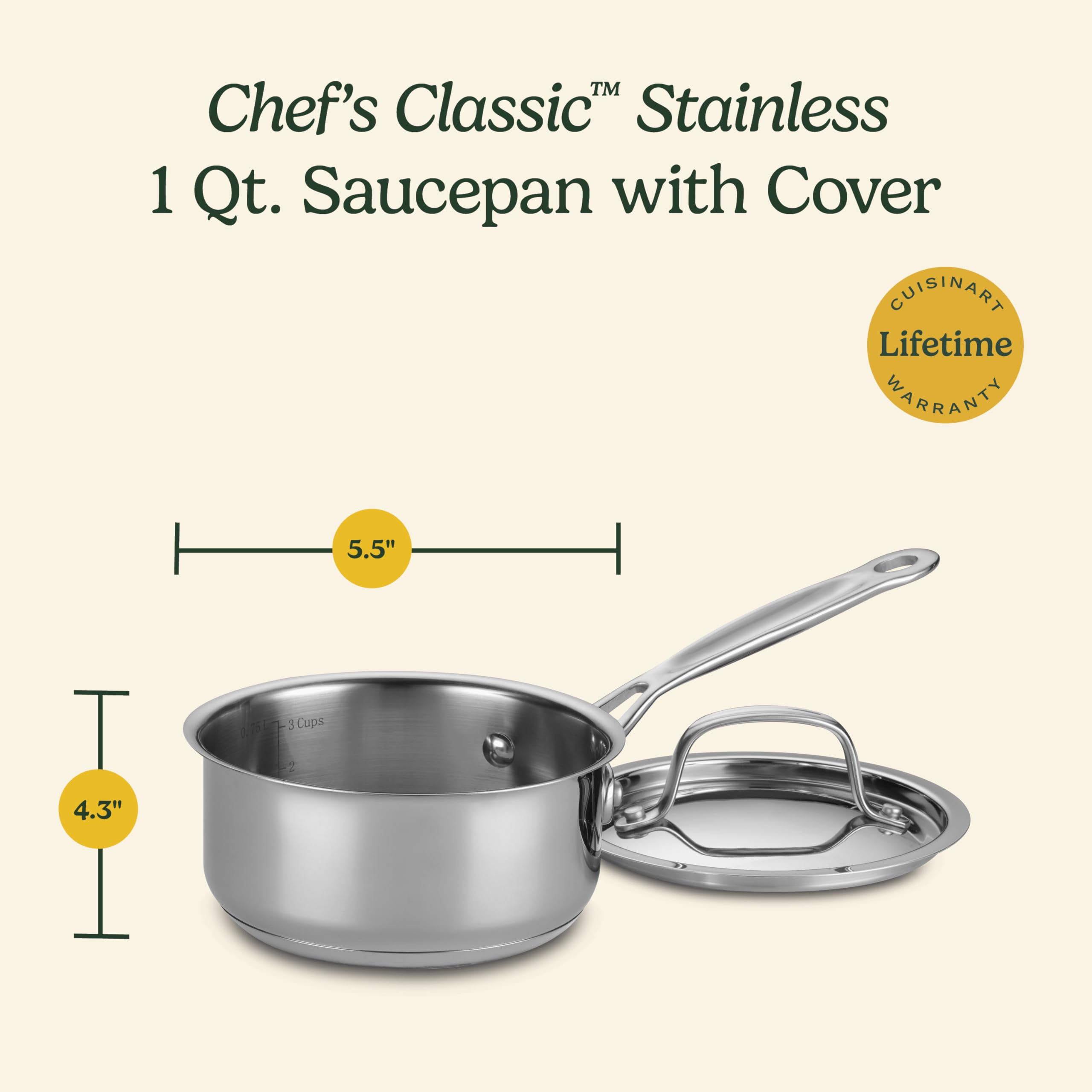 cuisinart-chef-s-classic-1-quart-stainless-steel-saucepan-with-cover-719-14 image 3