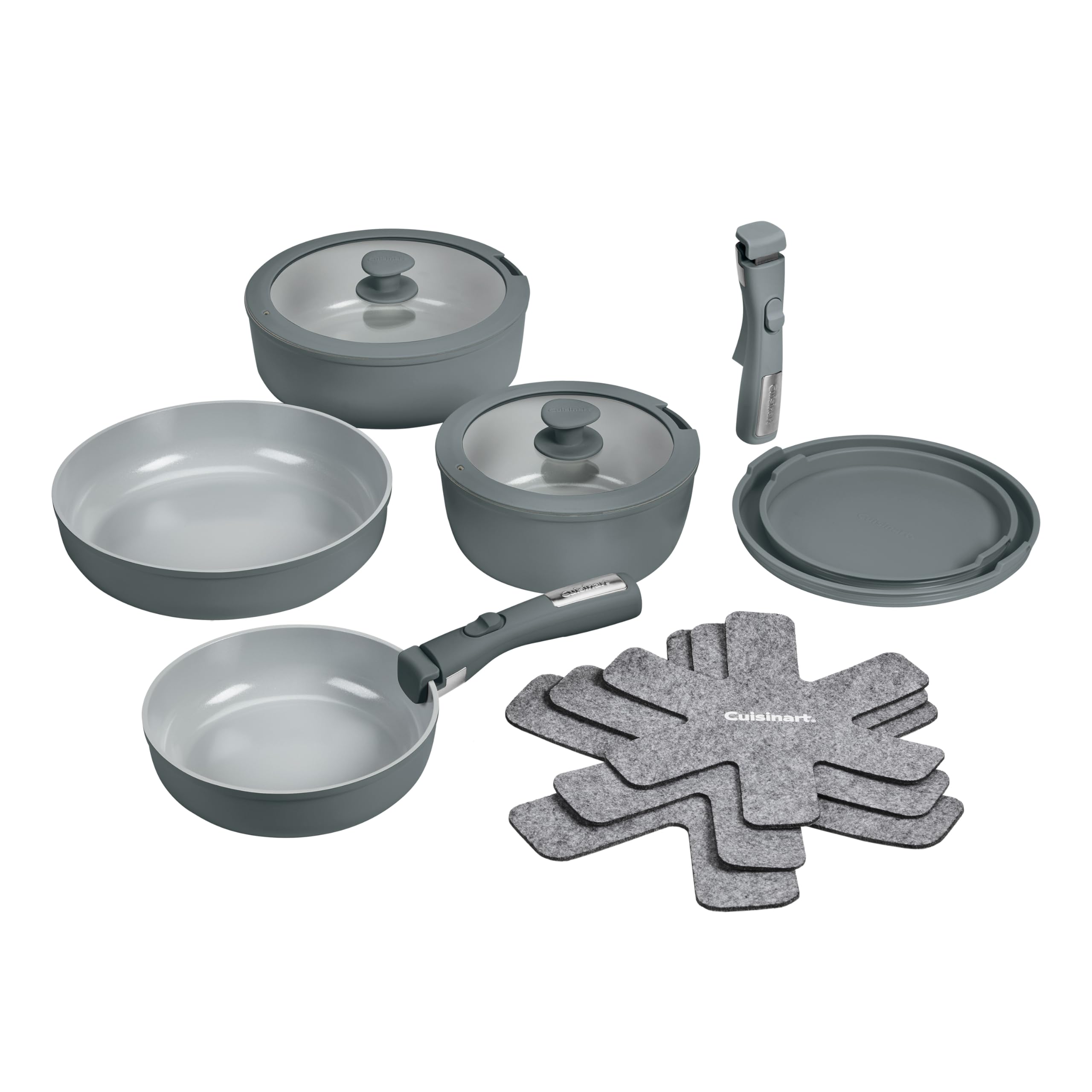 cuisinart-clicksmart-13-piece-purelyceramic-nonstick-cookware-set-with-detachabl image 1