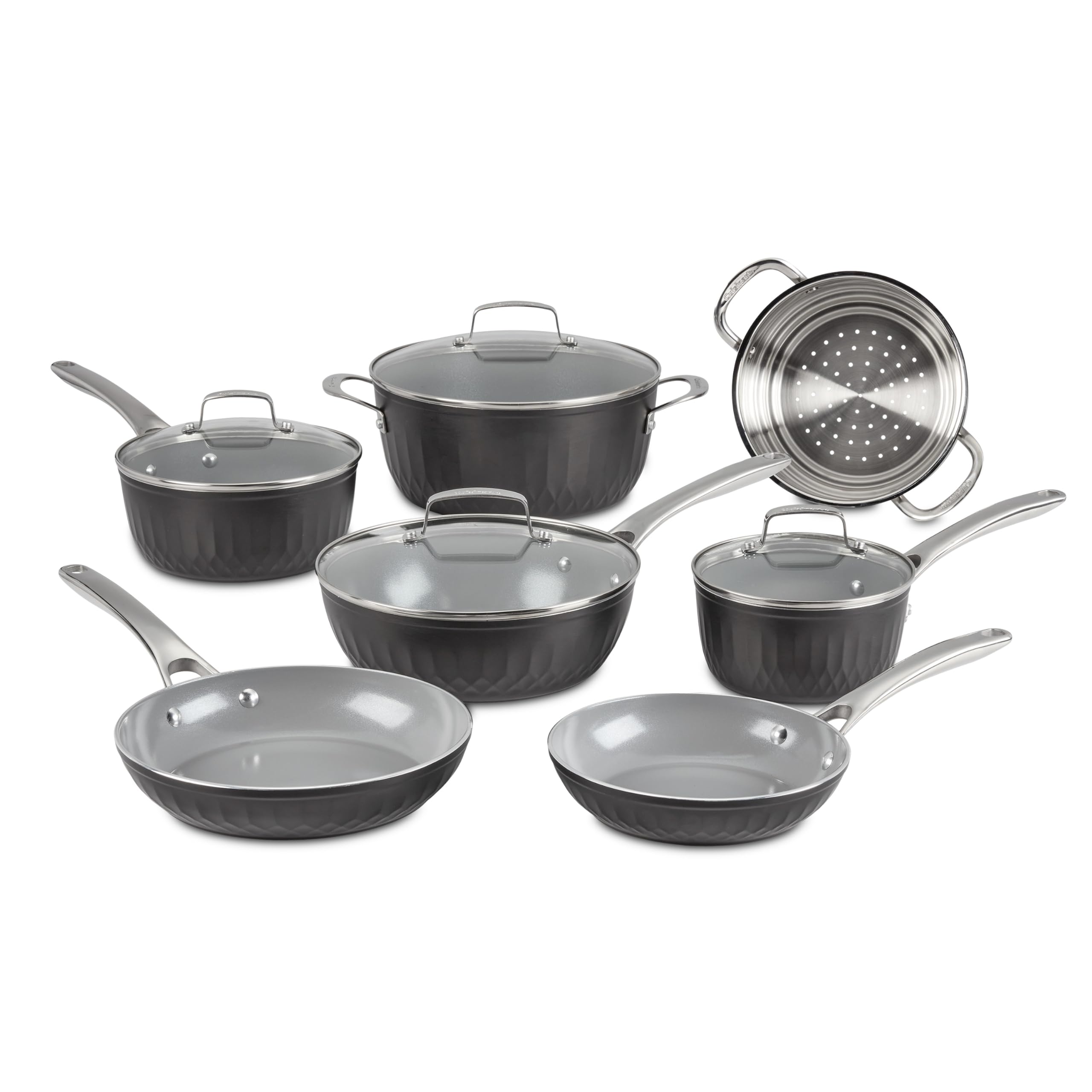 cuisinart-color-impressions-11-piece-ceramic-nonstick-cookware-set-58s-11bk image 1