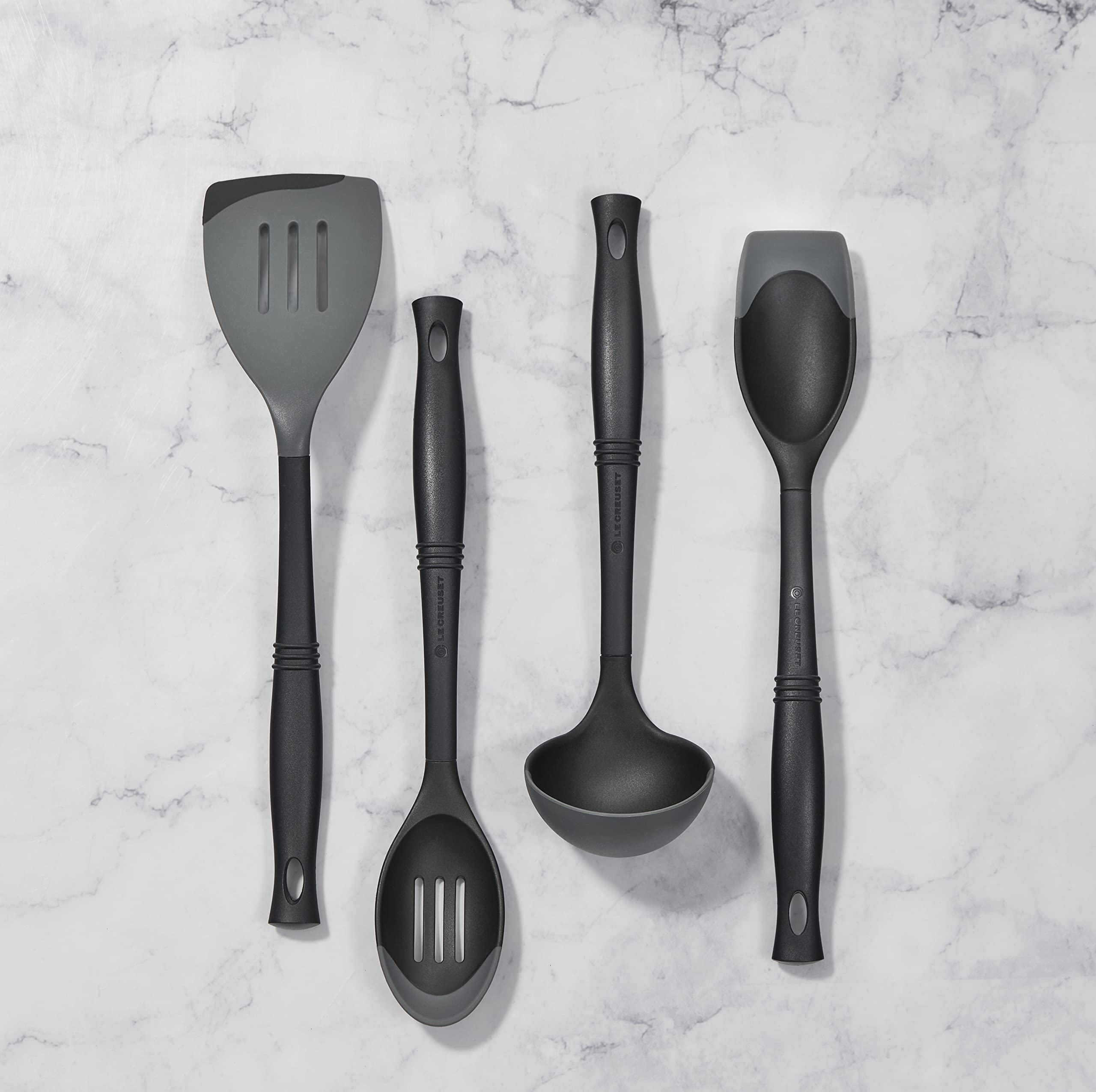 le-creuset-revolution-bi-material-slotted-spoon-13-5-oyster image 2
