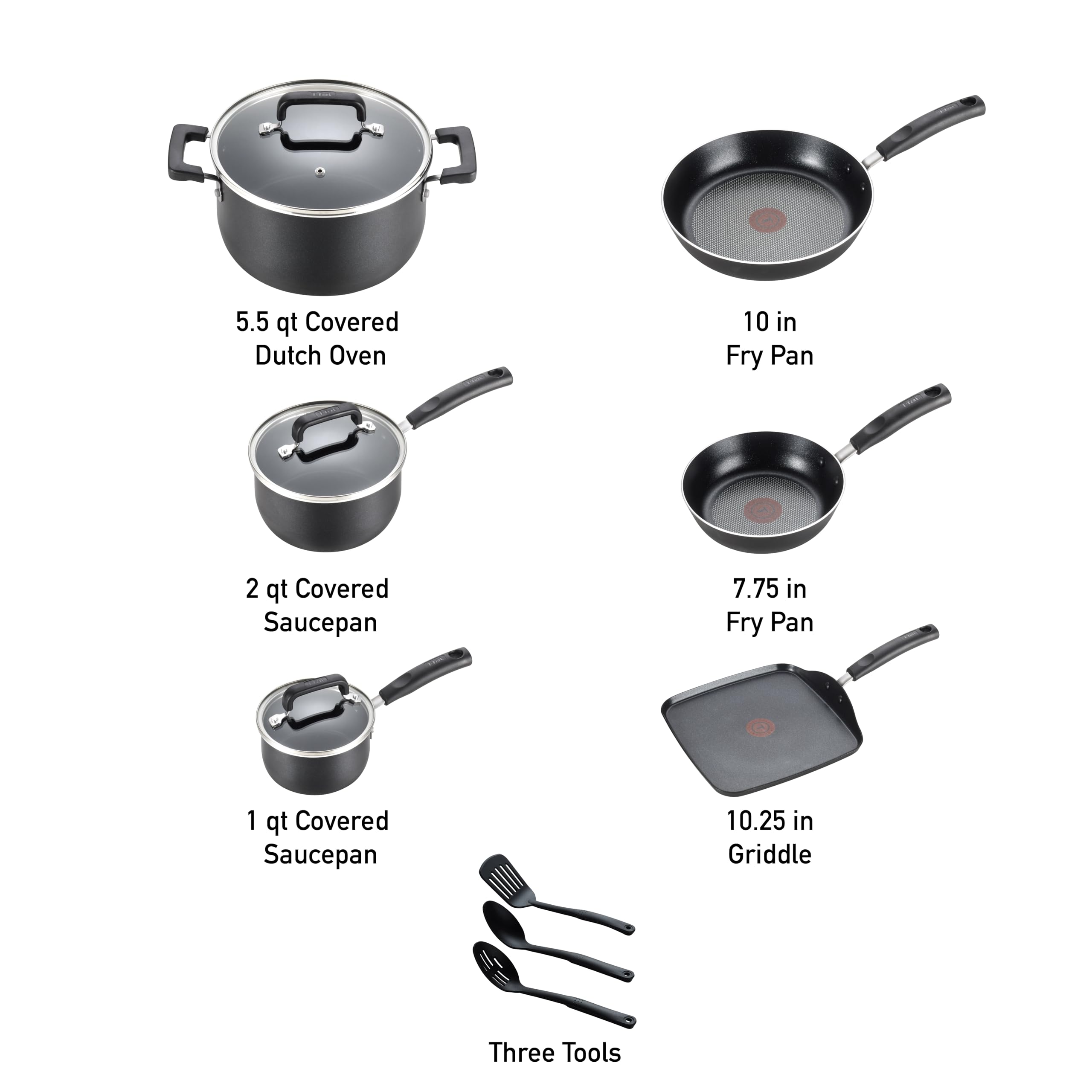 t-fal-signature-12-piece-nonstick-pots-and-pans-set image 2