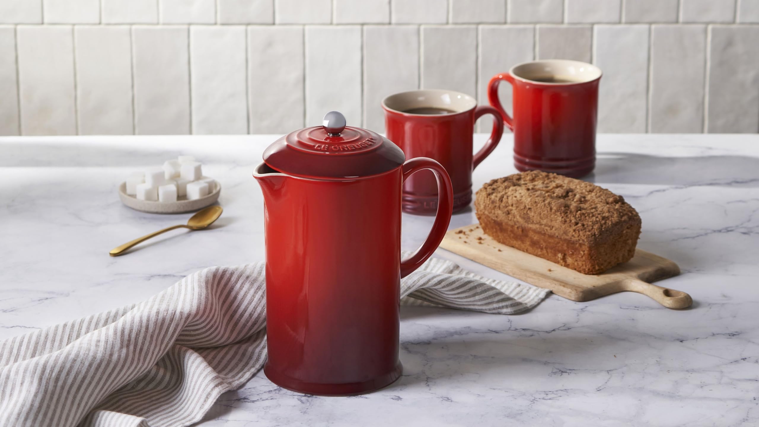 le-creuset-stoneware-french-press-34-oz-white image 5