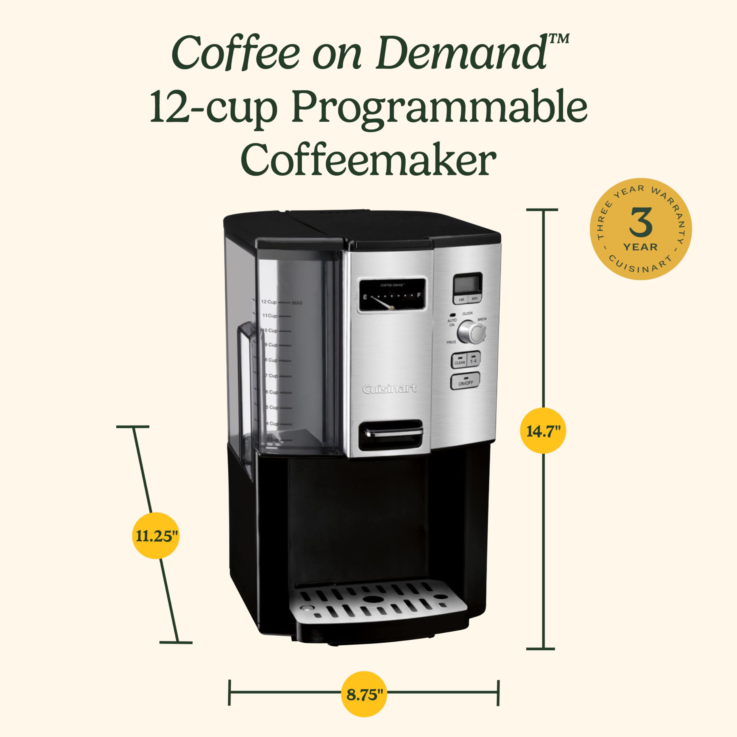 cuisinart-dcc-3000nas-12-cup-programmable-coffee-maker-with-auto-shut-off-black image 6