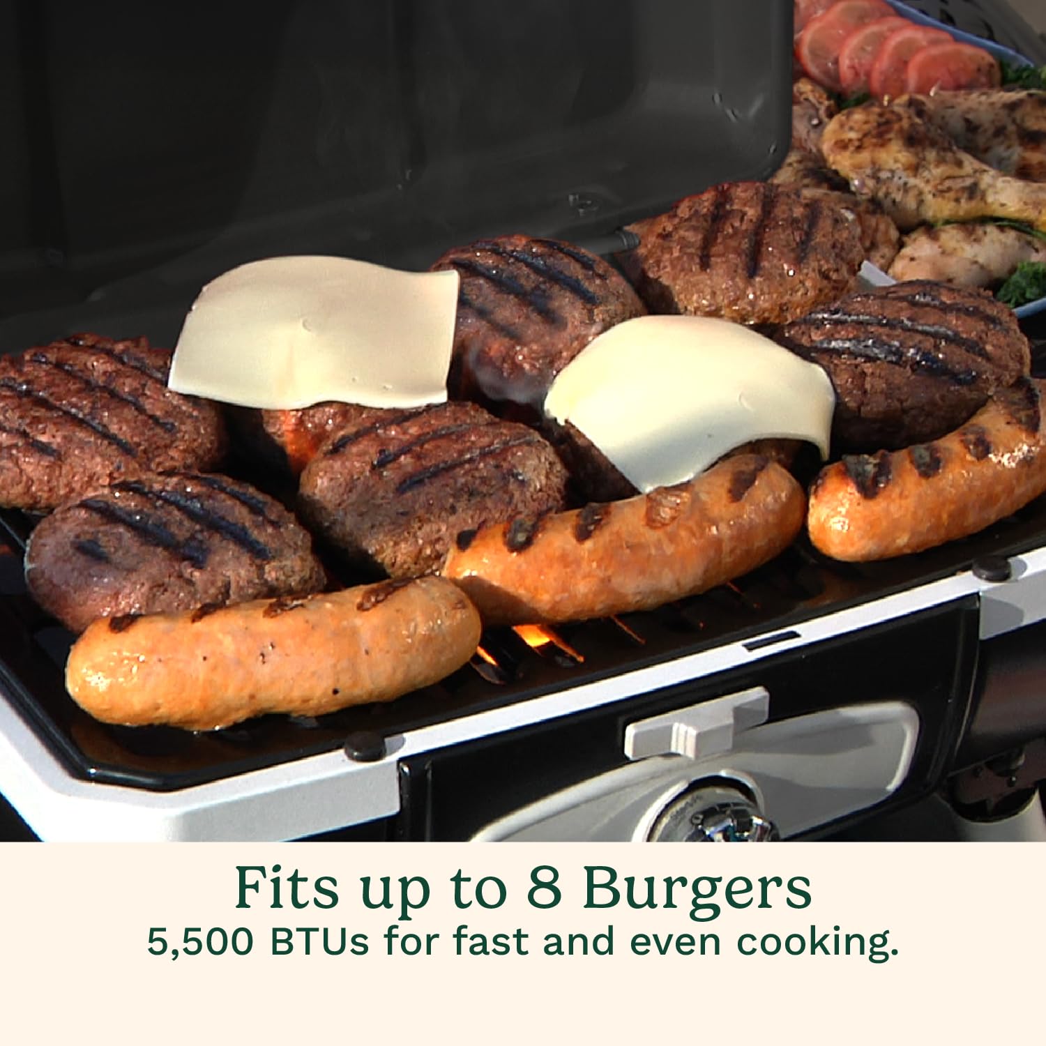 cuisinart-petite-gourmet-portable-gas-grill-5-500-btu-propane-tabletop-grill-wit image 4