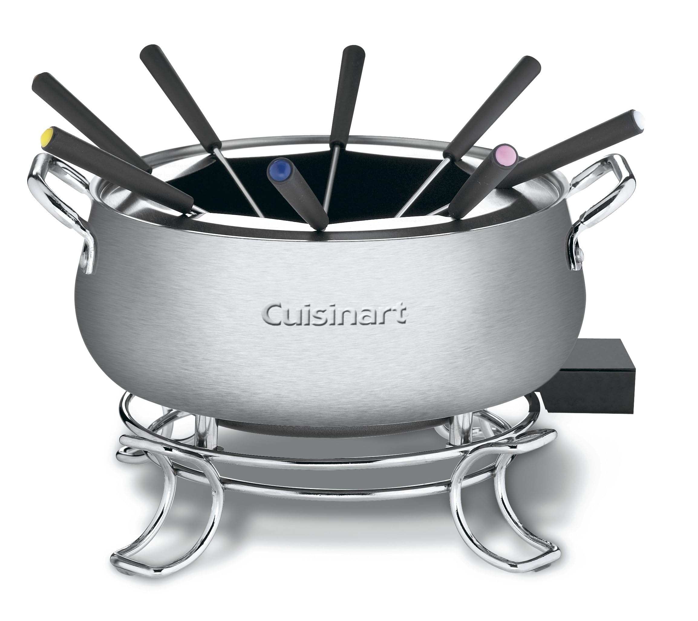 cuisinart-cfo-3ssnas-3-quart-electric-fondue-pot-set-stainless-steel-with-8-fork image 1