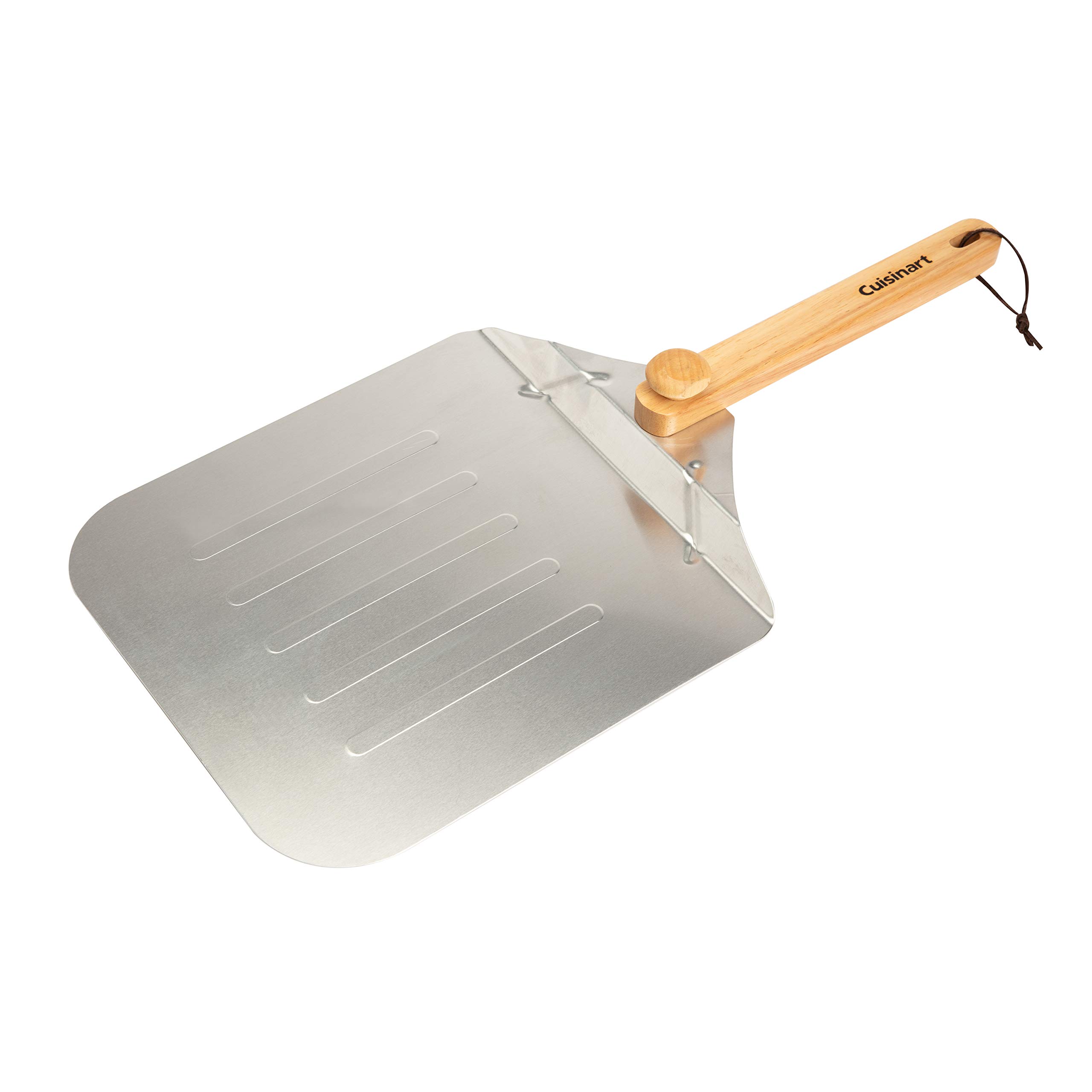 cuisinart-12-inch-aluminum-pizza-peel-with-folding-wooden-handle image 1
