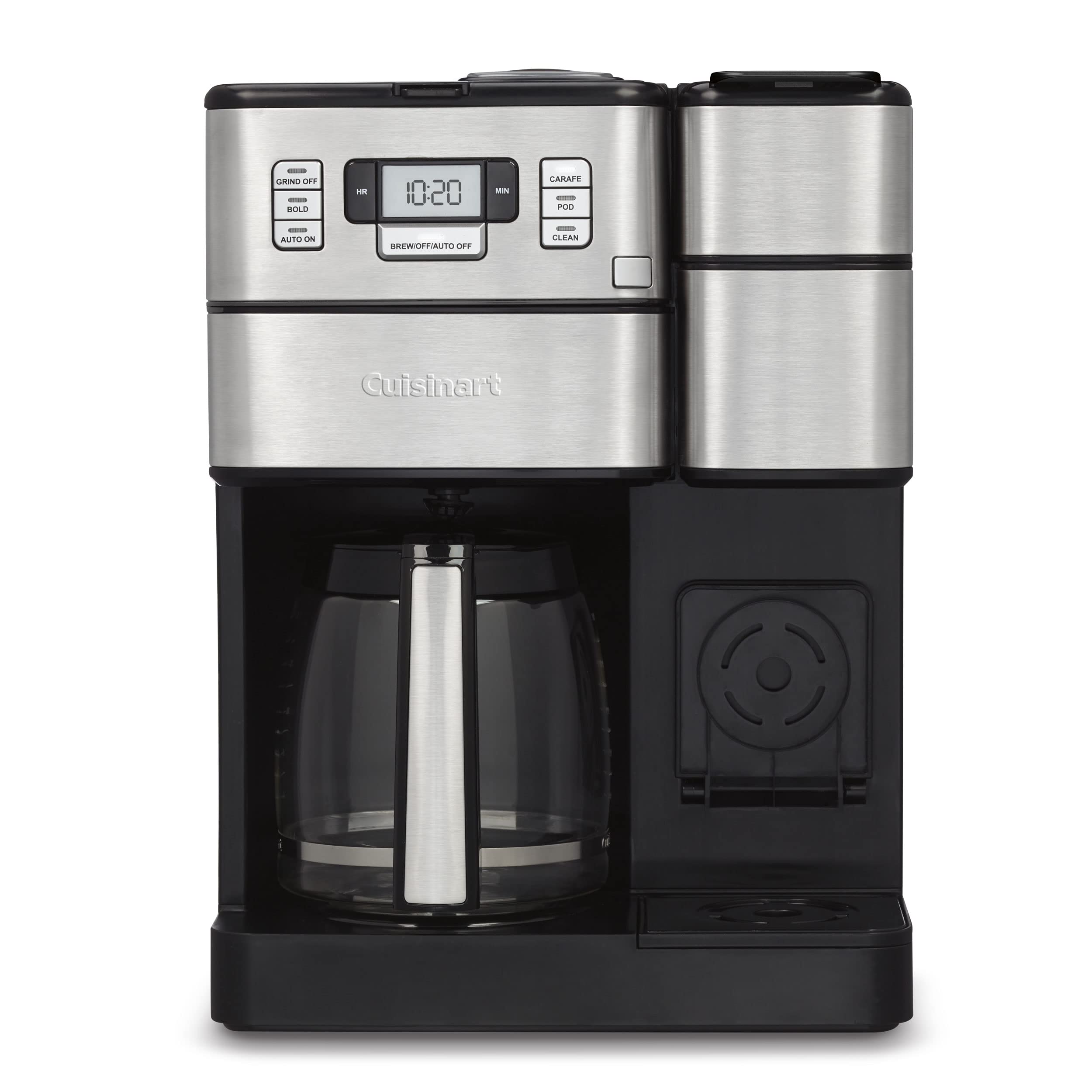 cuisinart-ss-gb1nas-coffee-center-grind-brew-plus-12-cup-with-single-serve-black image 1