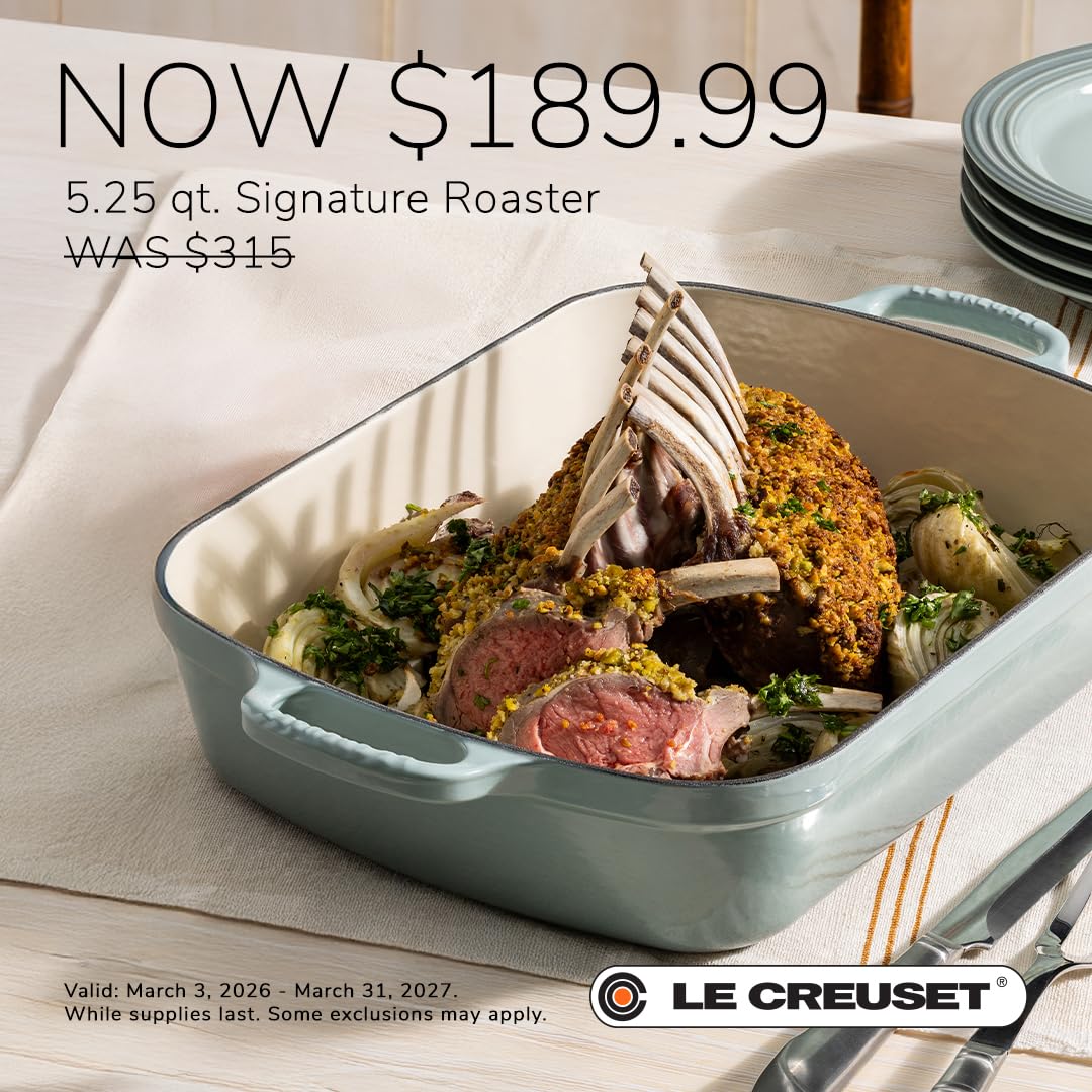 le-creuset-enameled-cast-iron-signature-rectangular-roaster-5-25-qt-cerise image 8