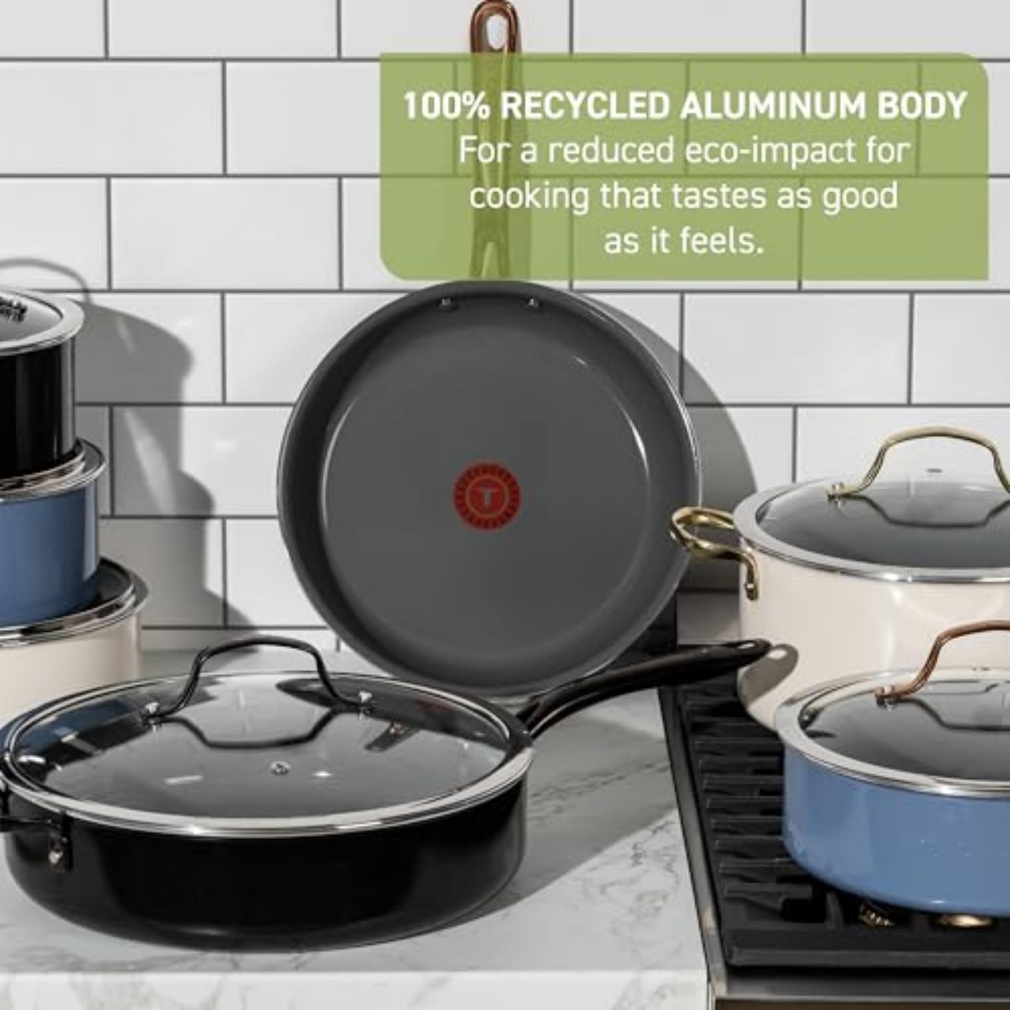 t-fal-preserve-ceramic-nonstick-cookware-set-13-piece-black image 3