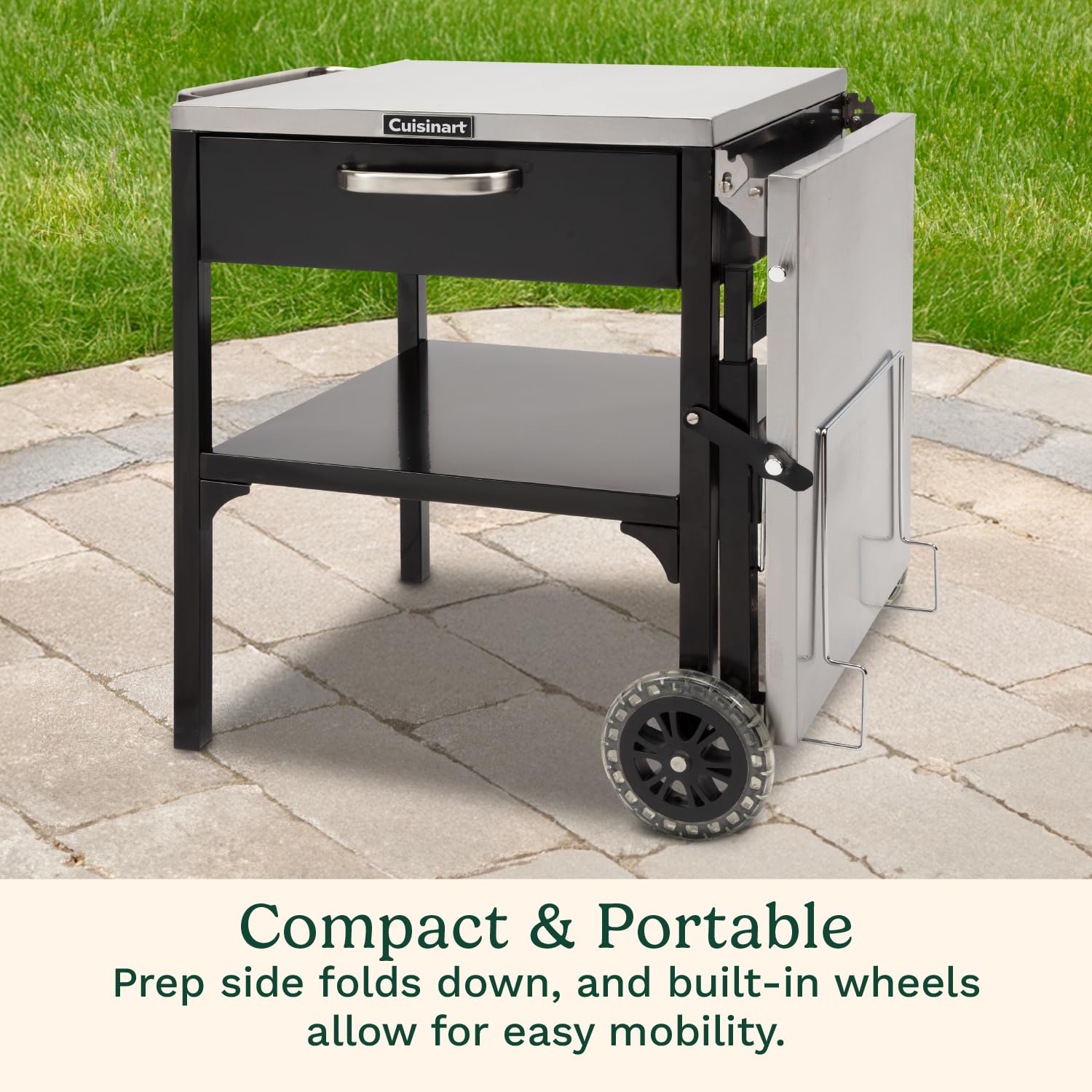 cuisinart-prep-n-cook-outdoor-table-and-grill-stand-stainless-steel-folding-tabl image 4