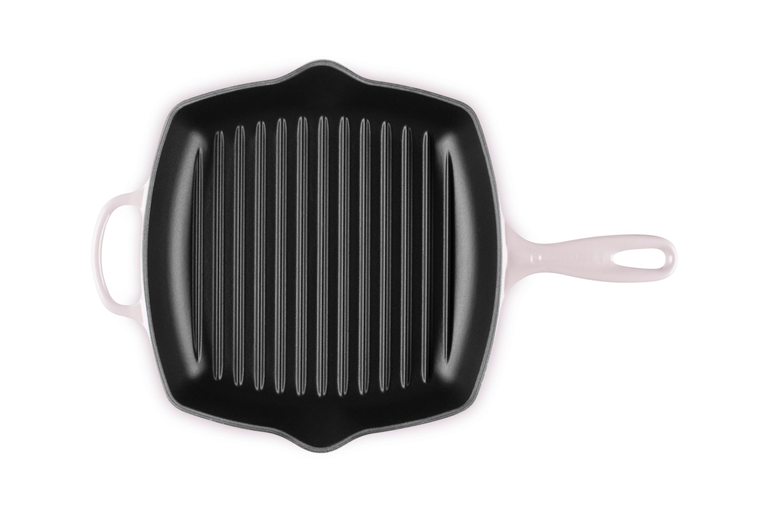 le-creuset-enameled-cast-iron-signature-square-skillet-grill-10-25-shallot image 3