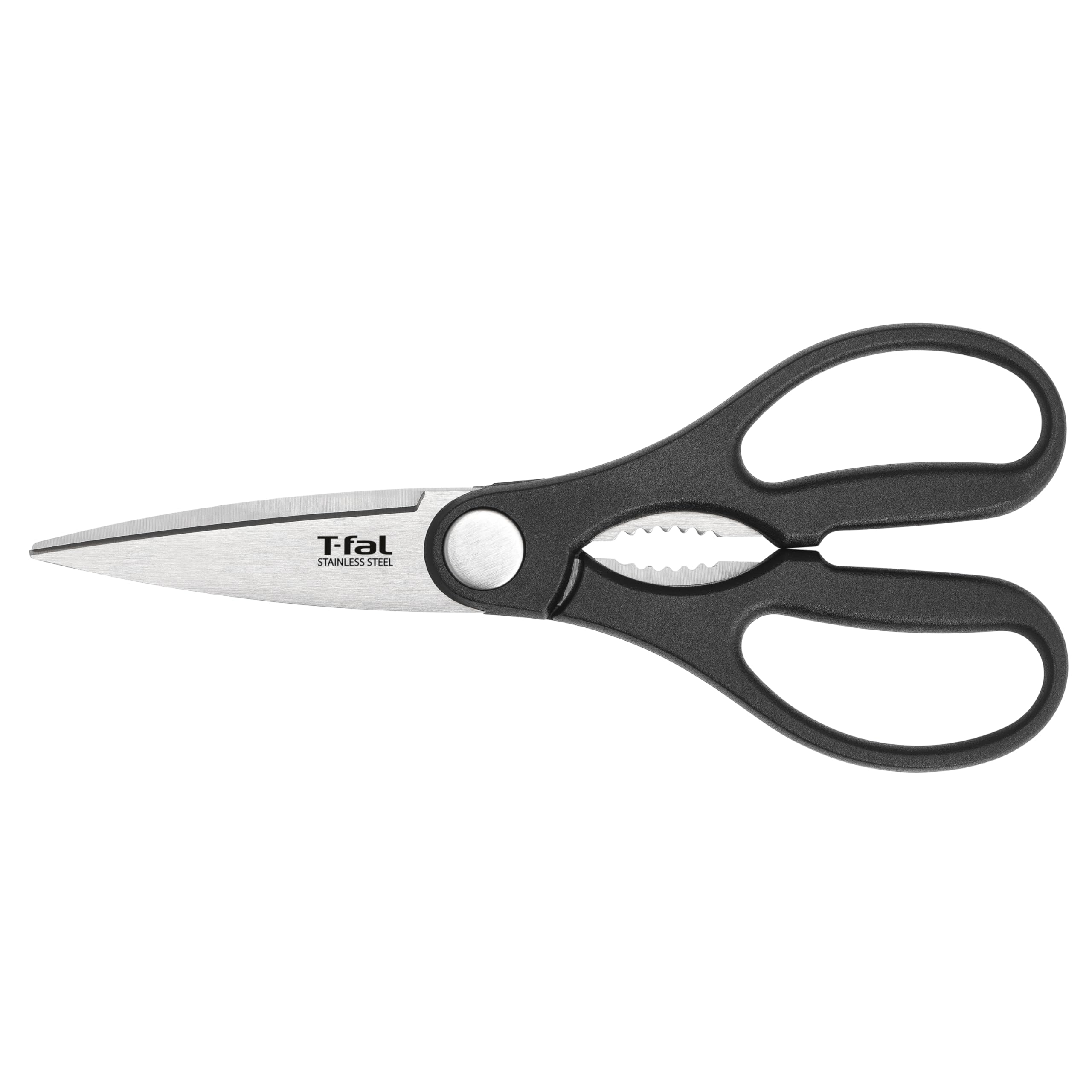 t-fal-ice-force-6-inch-german-stainless-steel-kitchen-scissors-black image 1