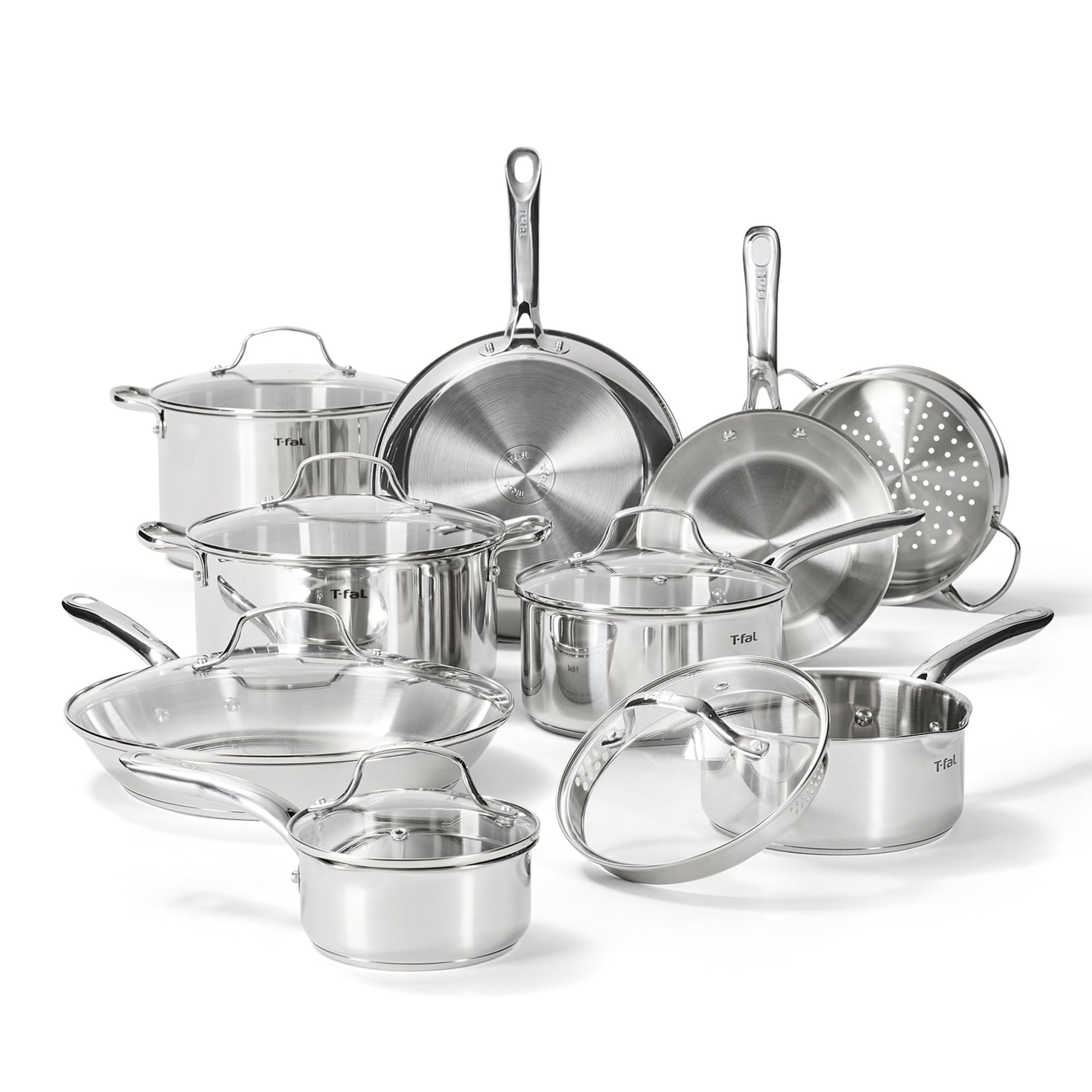 t-fal-gourmet-11-12-5-stainless-steel-frying-pan-set-2-piece image 7