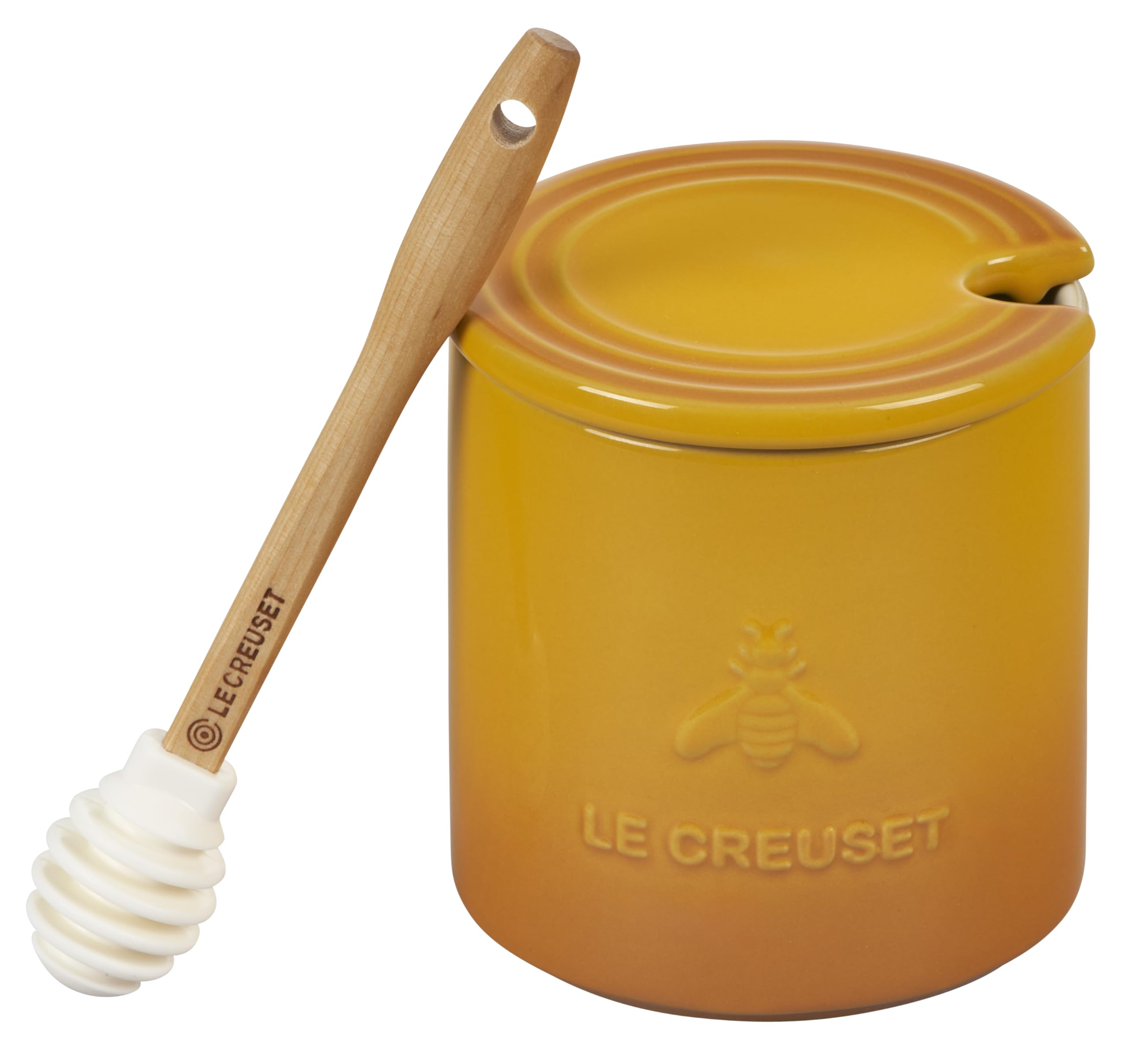 le-creuset-stoneware-honey-pot-14-oz-meringue image 7