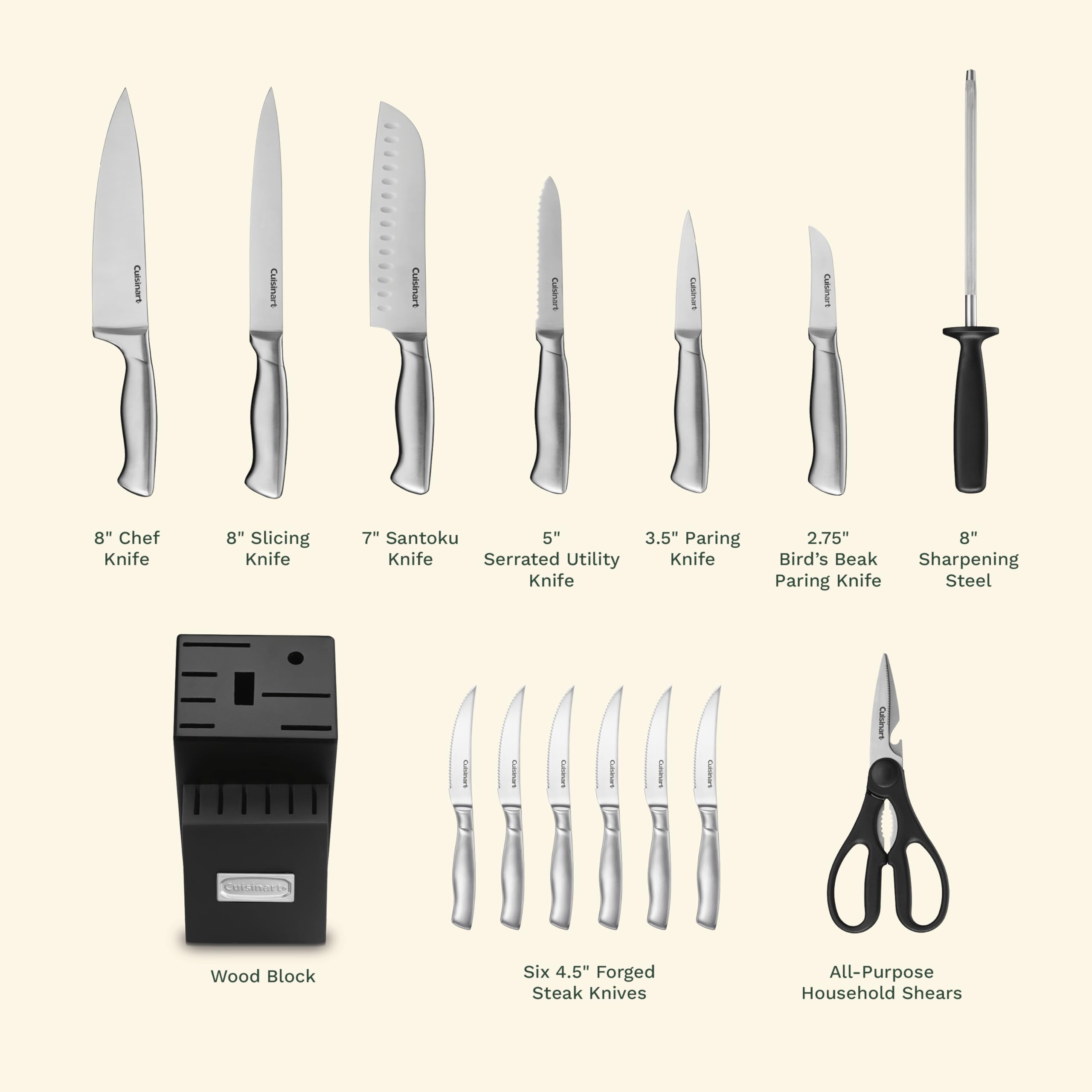 cuisinart-c77ss-15pk-15-piece-stainless-steel-hollow-handle-cutlery-block-set image 4