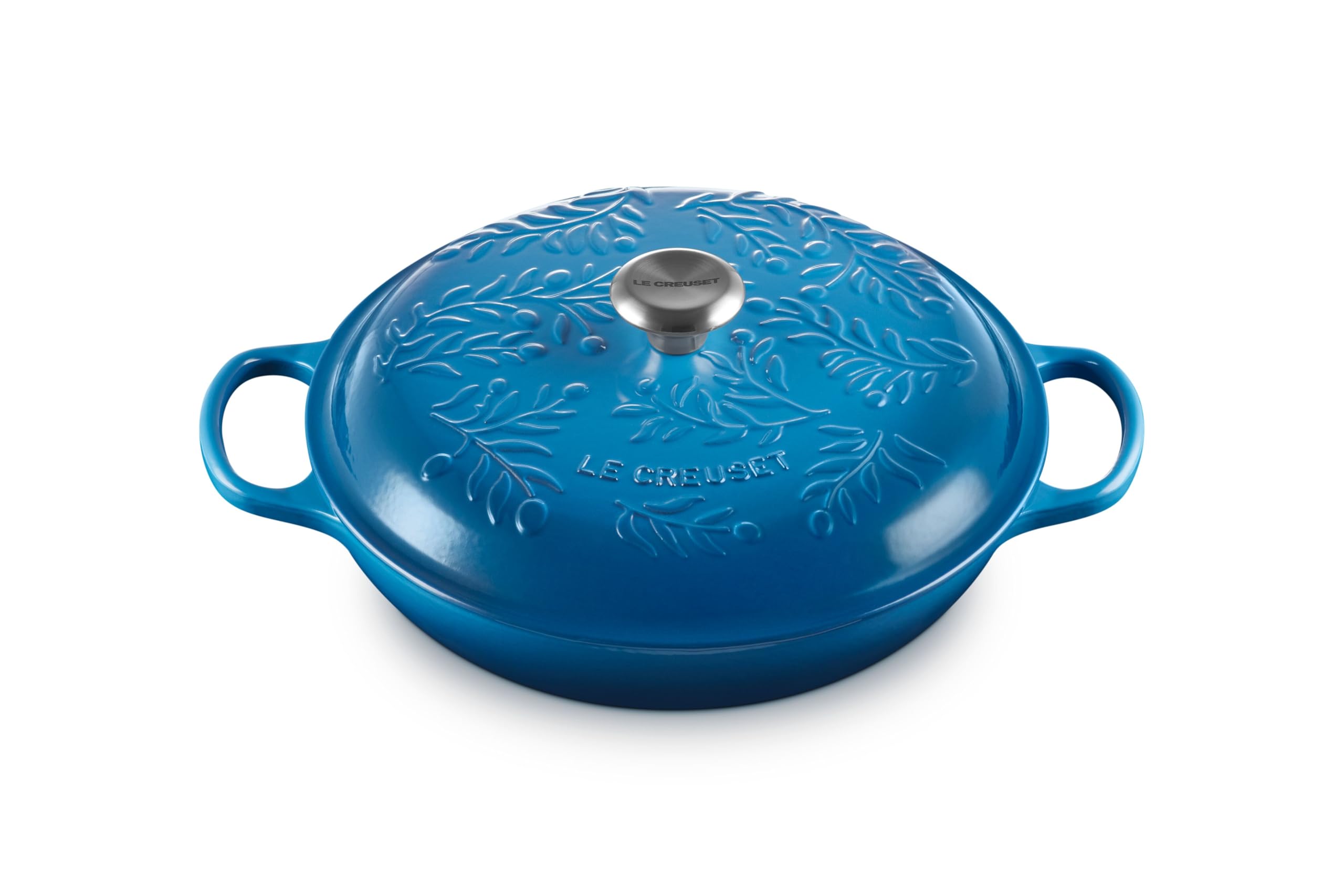 le-creuset-olive-branch-collection-enameled-cast-iron-signature-braiser-3-5-qt-i image 8
