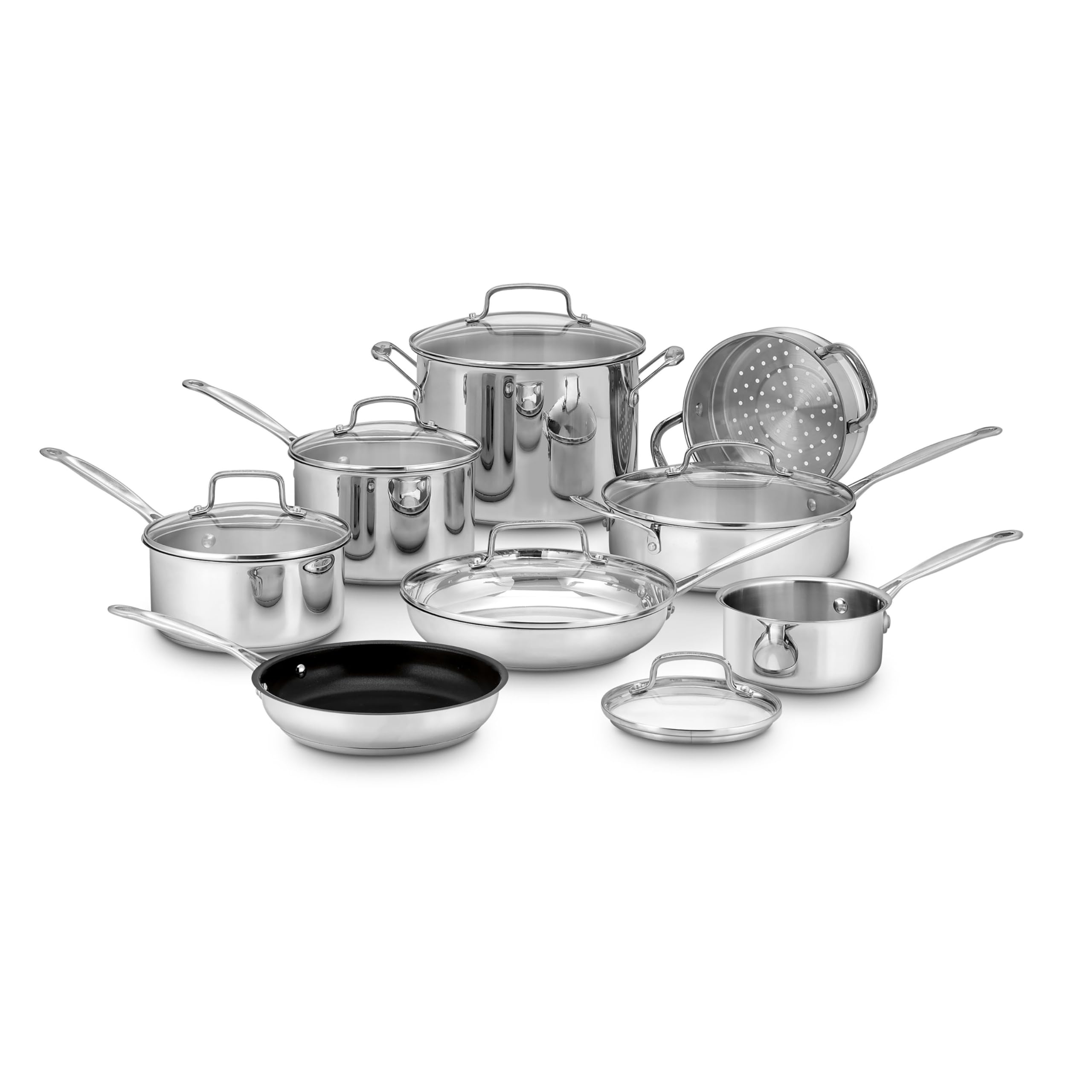 cuisinart-chef-s-classic-stainless-14-piece-cookware-set image 1