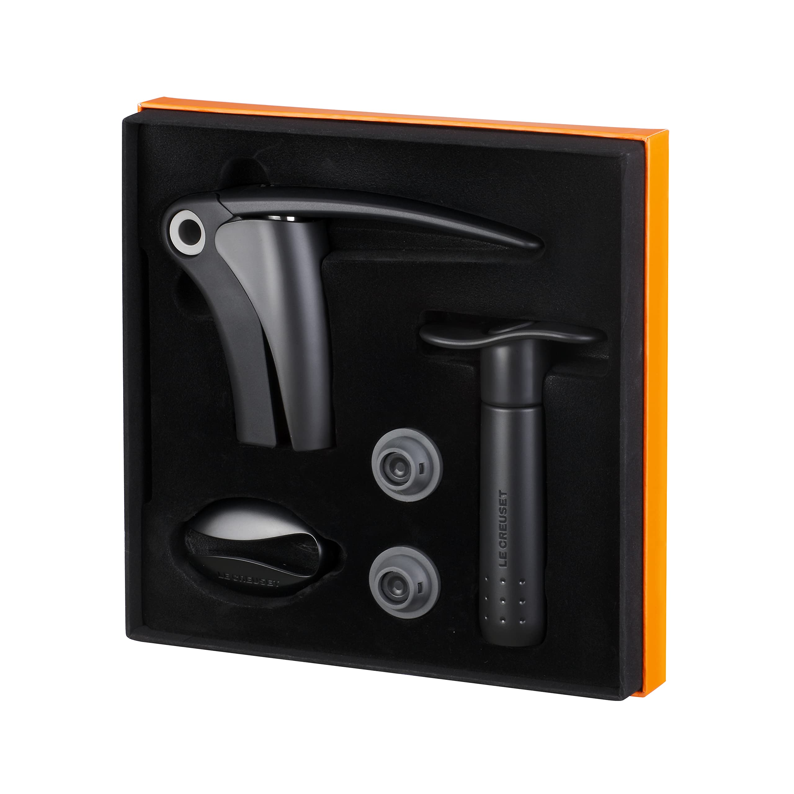 le-creuset-wine-tools-gift-set-5-piece-black-grey image 4