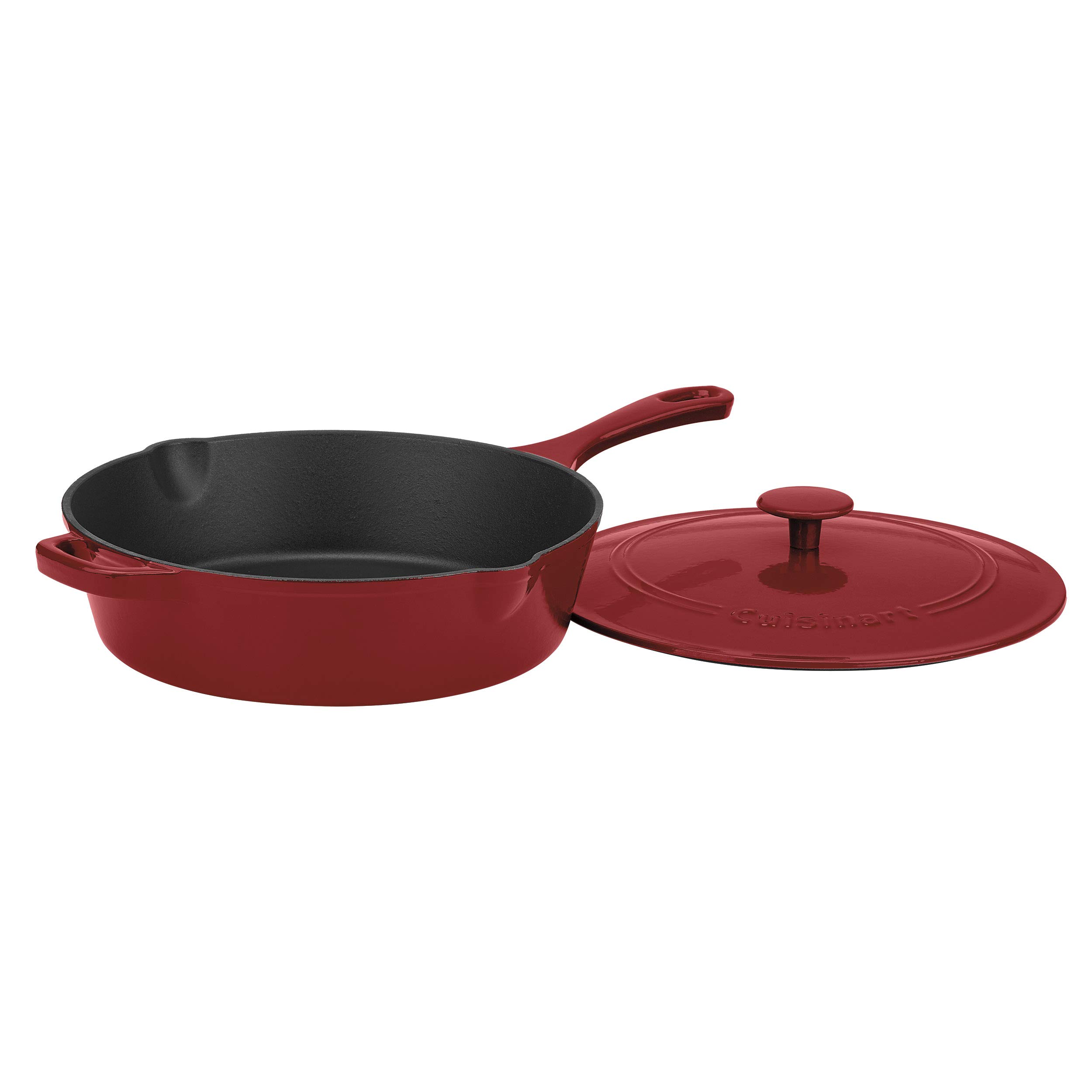 cuisinart-chef-s-classic-enameled-cast-iron-12-inch-chicken-fryer-with-lid-4-5-q image 1
