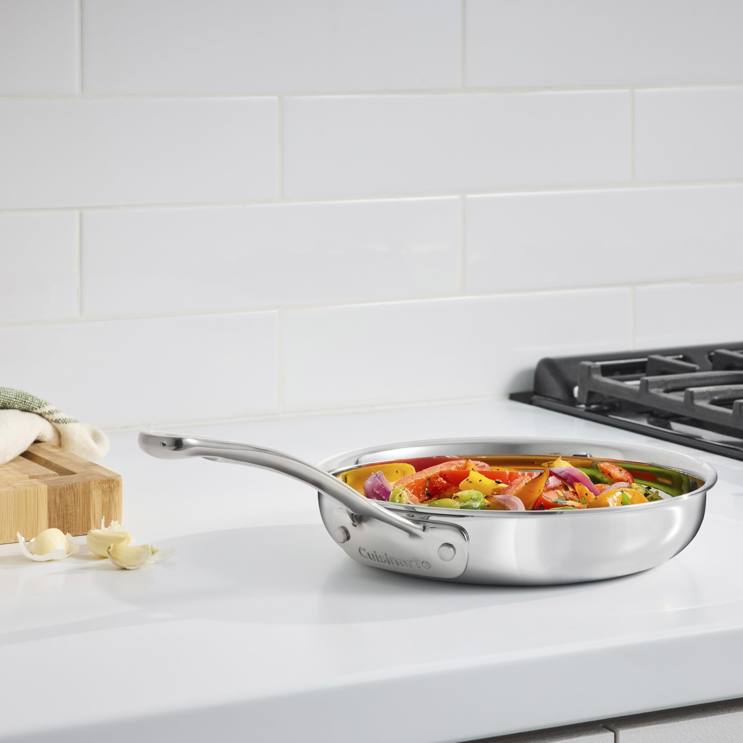 cuisinart-pureclad-triple-ply-8-inch-stainless-steel-skillet-pct22-20 image 2