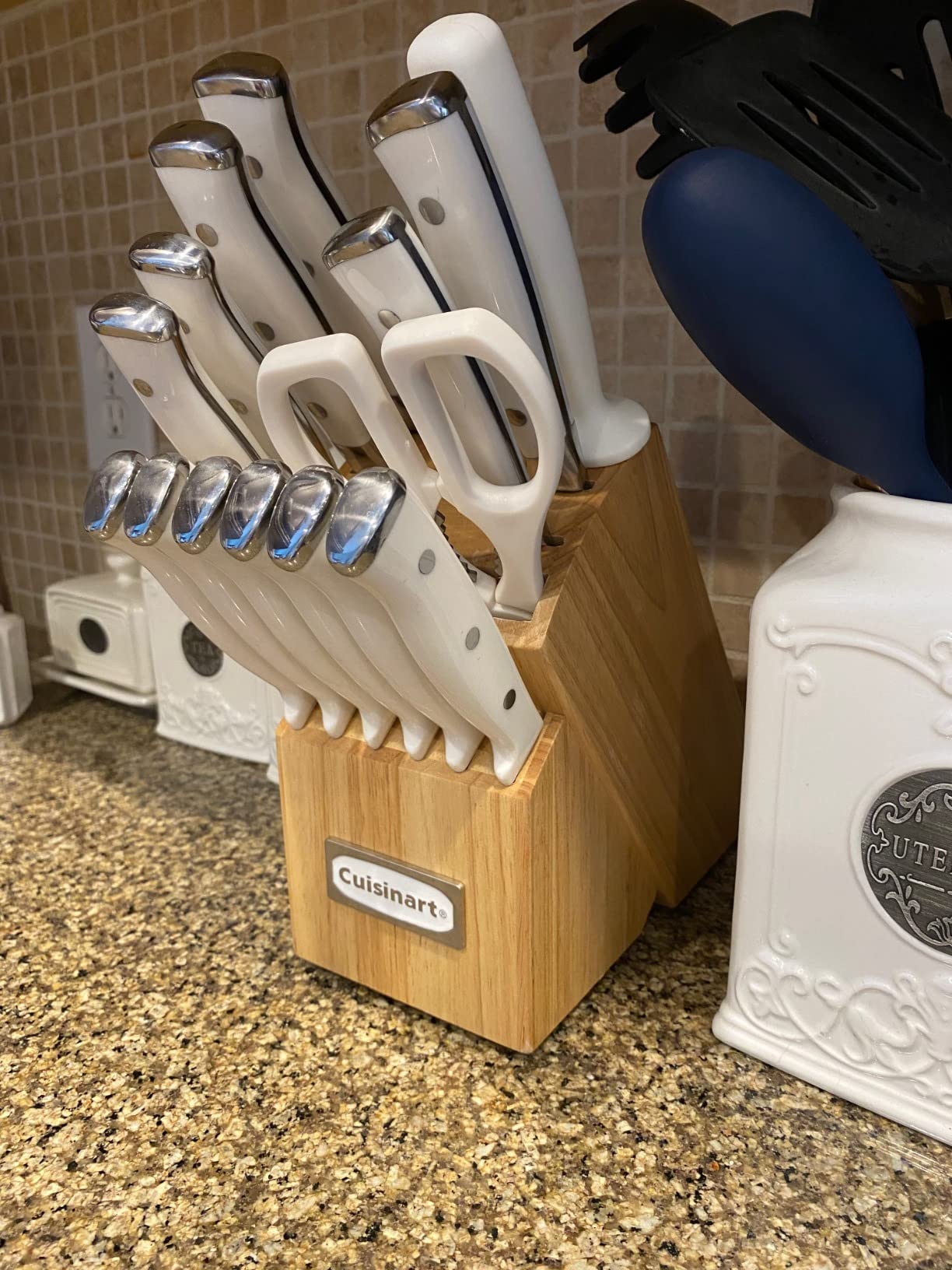 Nice knives, but block is big