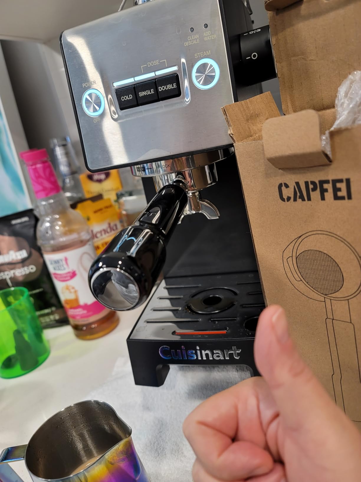 Great espresso, messy portafilter