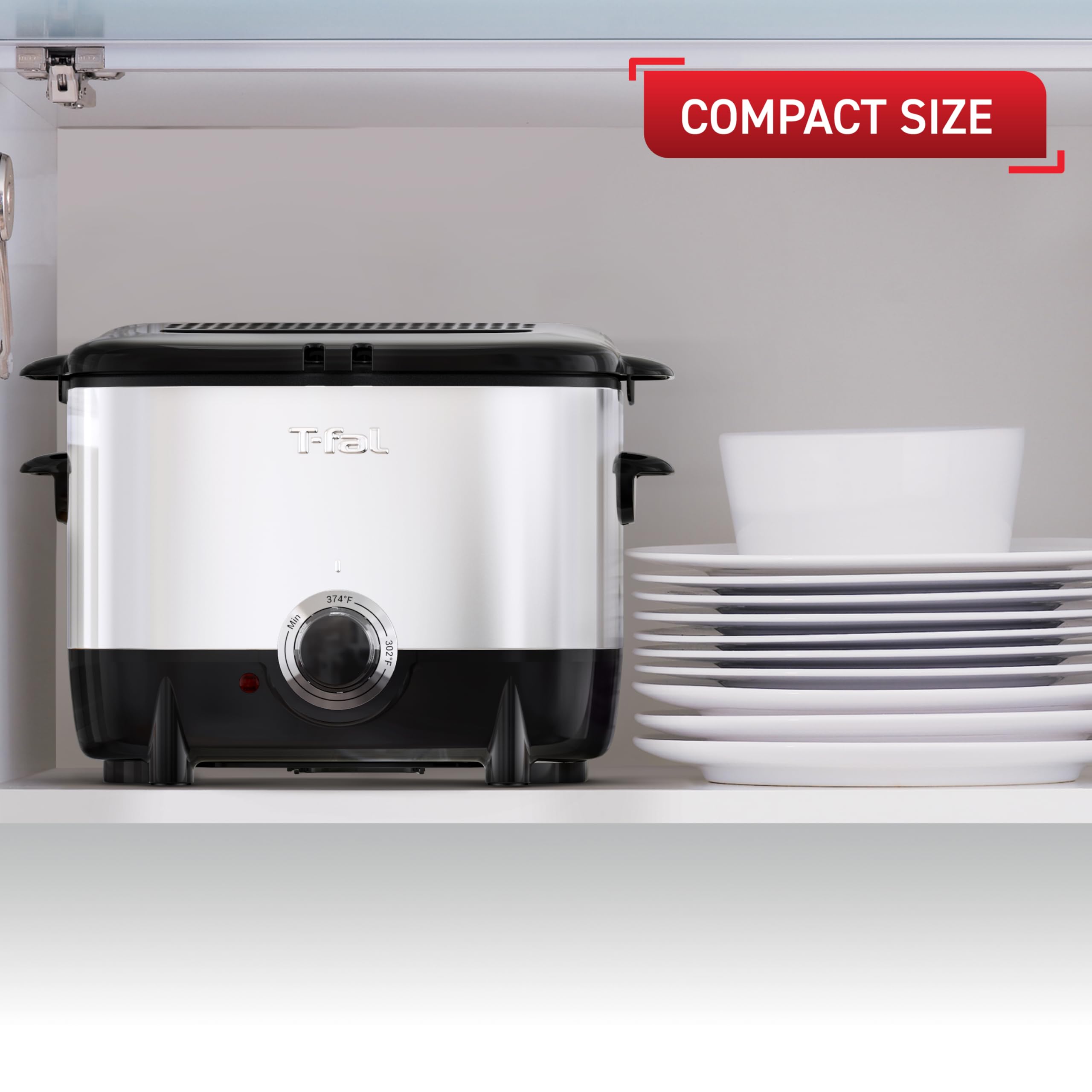 t-fal-mini-deep-fryer-1-liter-stainless-steel-with-basket-adjustable-temperature image 3