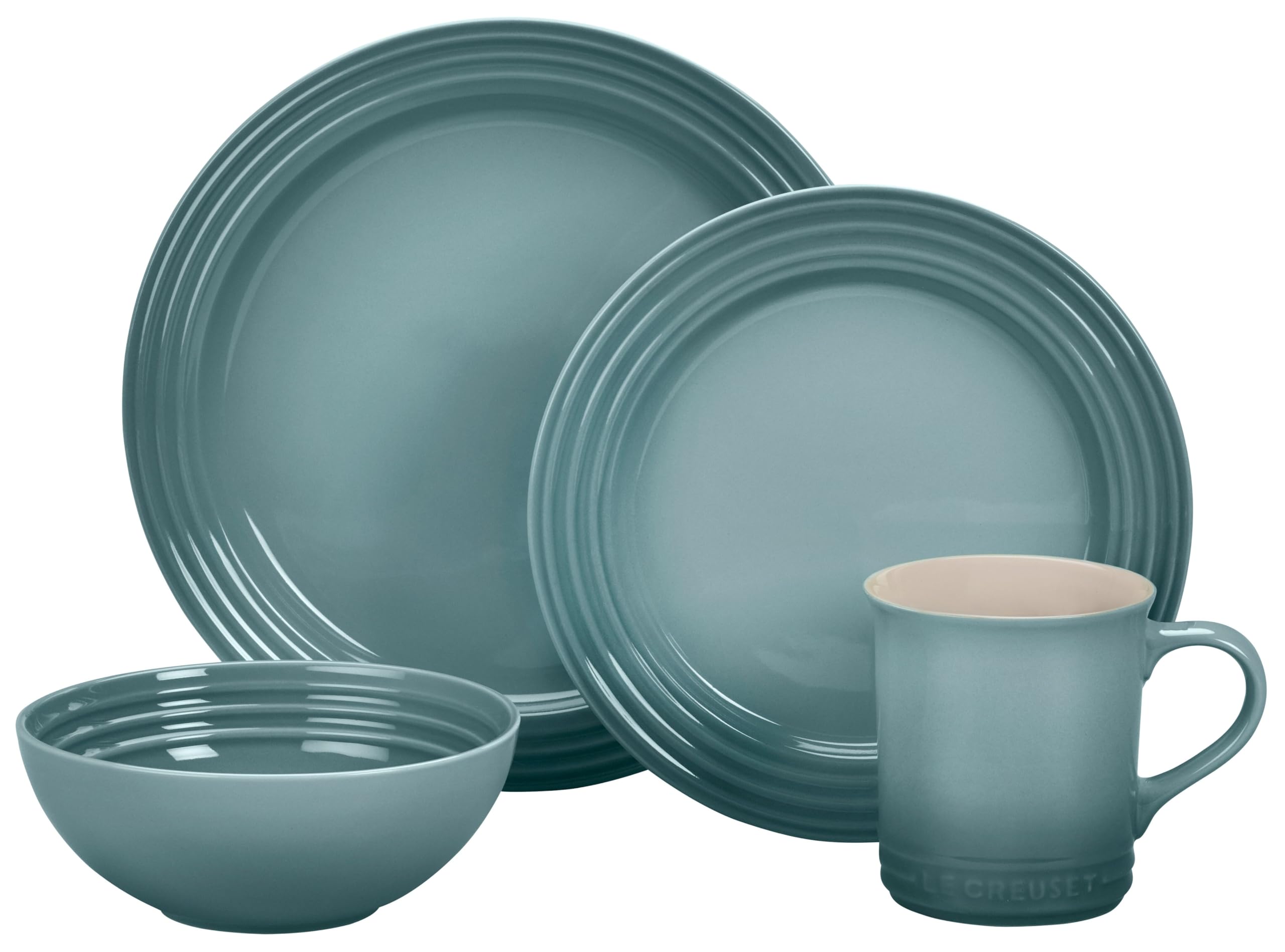 le-creuset-vancouver-stoneware-dinnerware-set-16-piece-sea-salt image 1