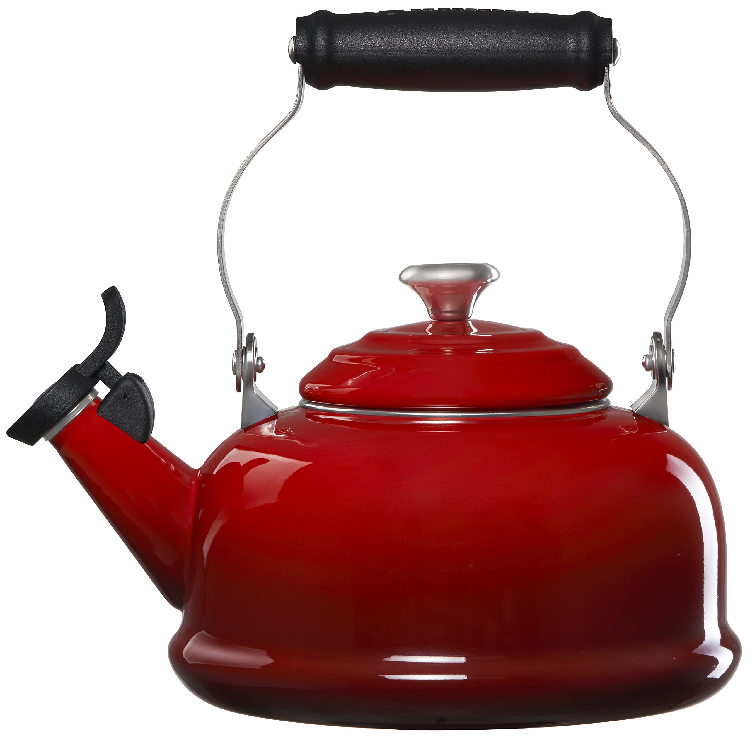 le-creuset-enamel-on-steel-whistling-tea-kettle-1-7-qt-cerise image 2