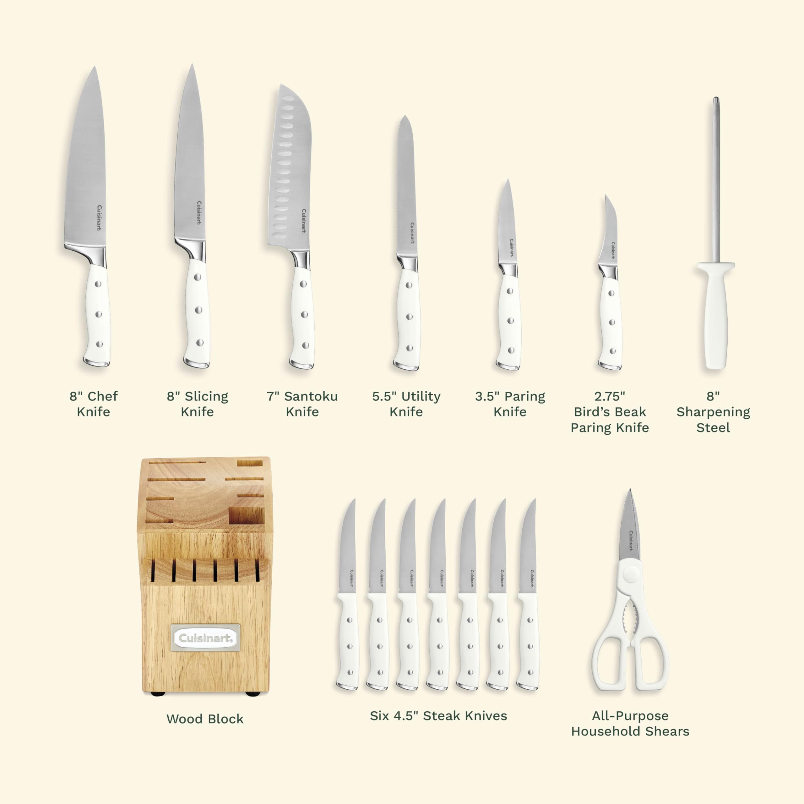 cuisinart-c77wtr-15p-15-piece-forged-triple-rivet-knife-set-with-block-white image 5