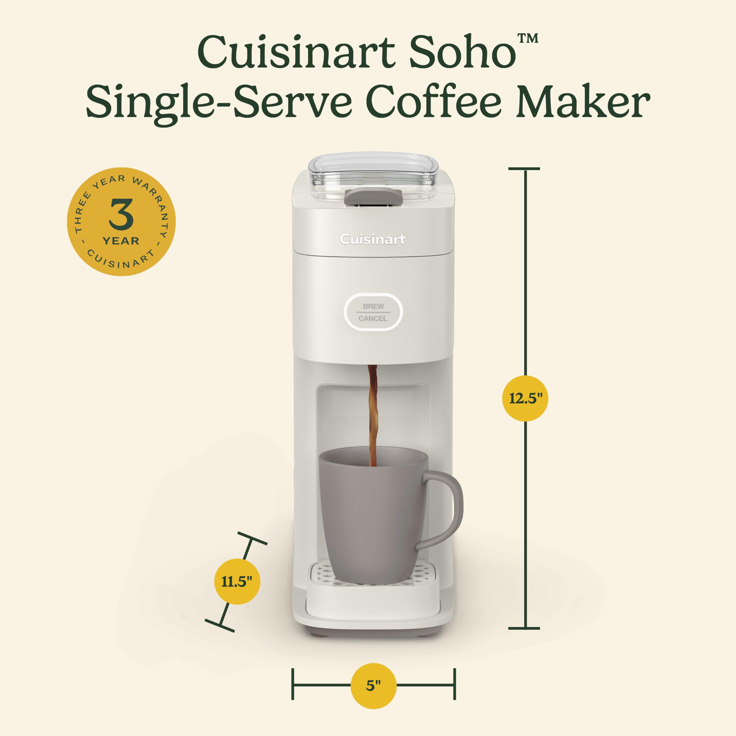 cuisinart-soho-single-serve-coffeemaker-ss-7tr-truffle image 7