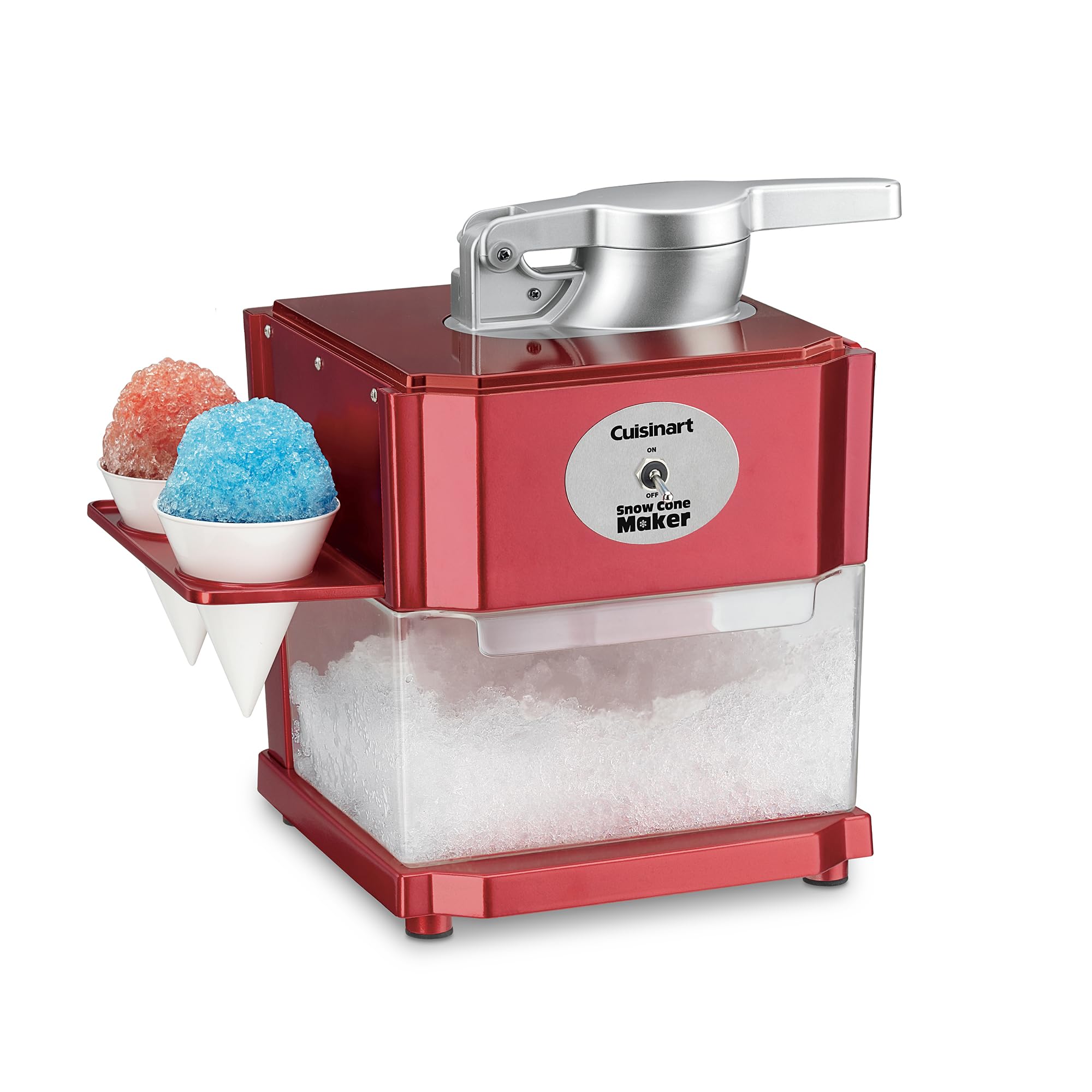 cuisinart-scm-10p1-snow-cone-machine-with-reusable-cones-red image 1