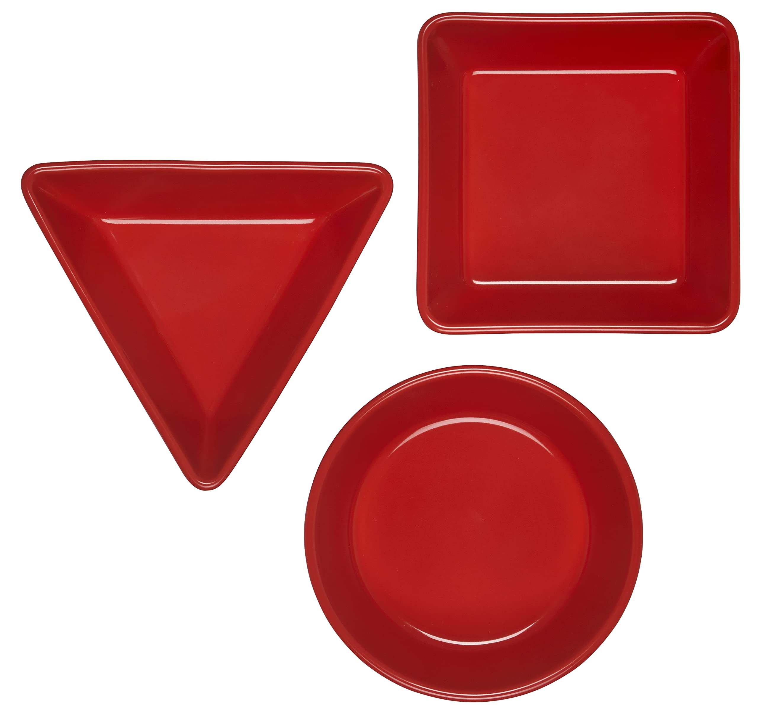 le-creuset-stoneware-tapas-dishes-set-of-3-cerise image 3