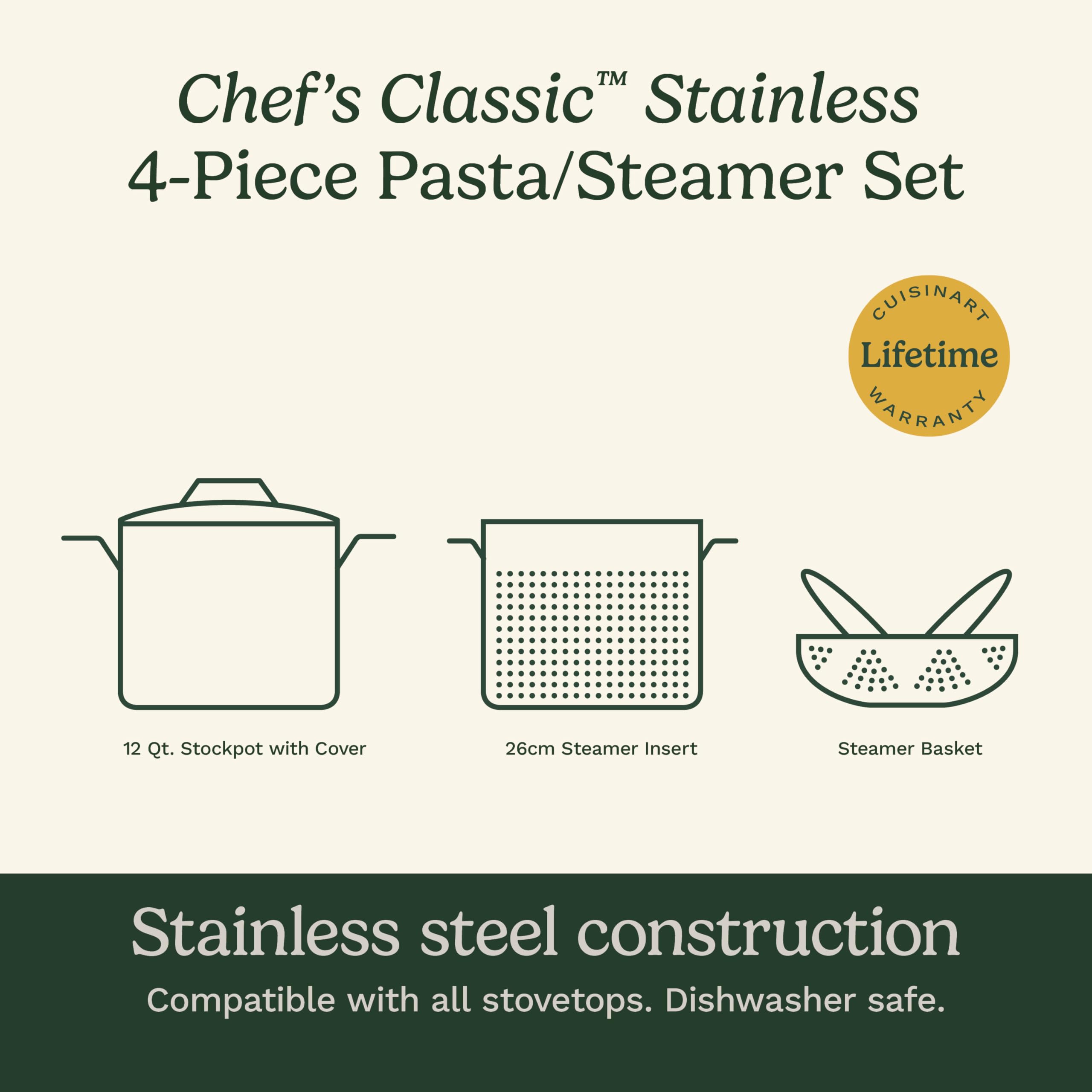 cuisinart-chef-s-classic-12-quart-stainless-steel-pasta-steamer-set-4-piece-77-4 image 6