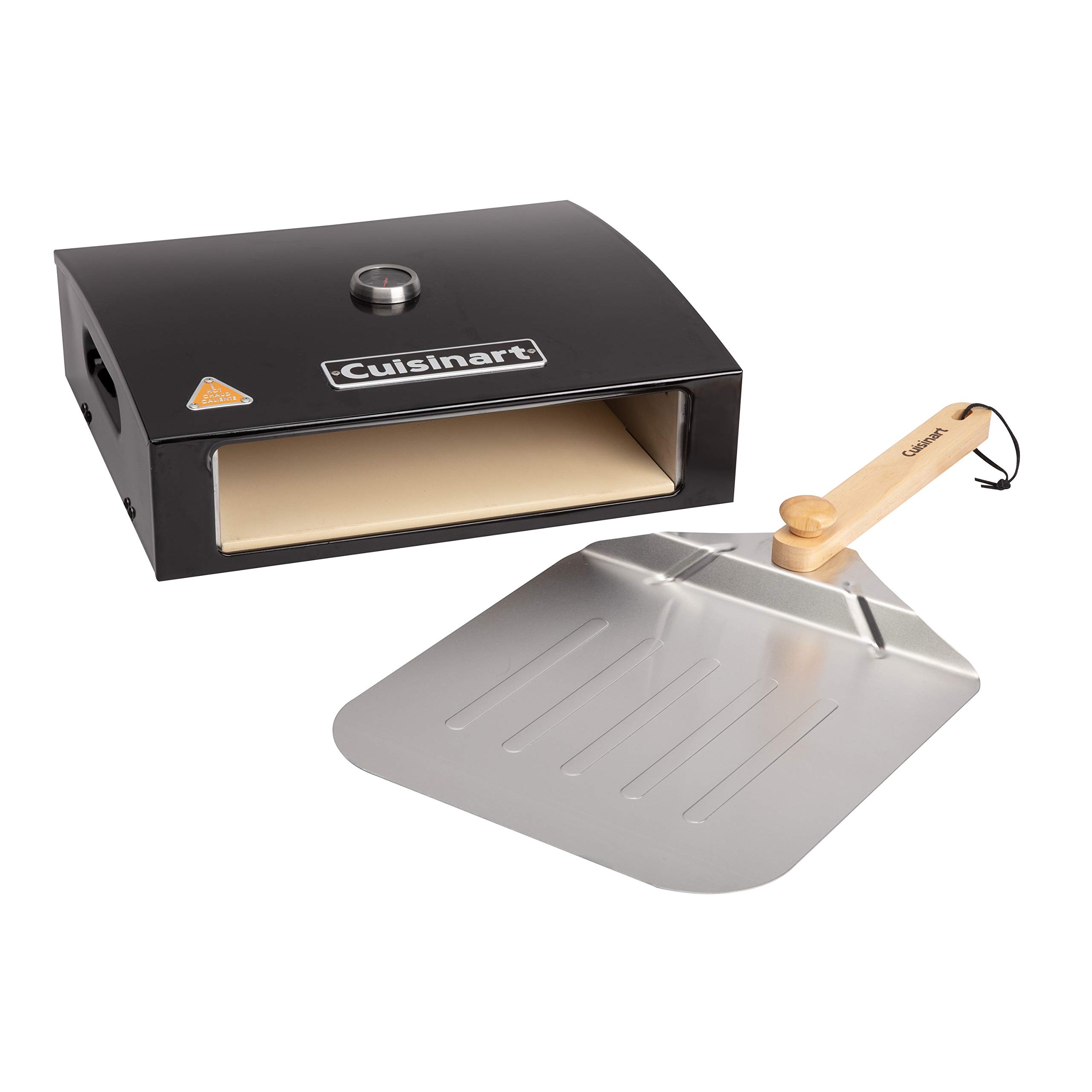 cuisinart-grill-top-pizza-oven-kit-with-12-inch-pizza-peel-cordierite-stone image 1